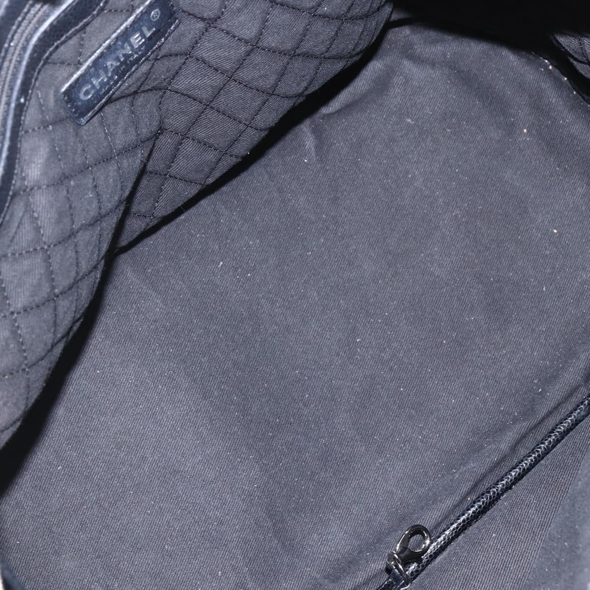 Chanel Optic Coco Bowler Printed Coated Canvas With Caviar Black Pvc Travel Bag Bag (Pre-Owned)