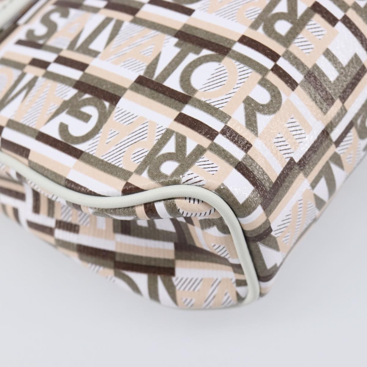 Salvatore Ferragamo Vintage Clutch Canvas Multicolour Canvas Clutche & Pouche Bag (Pre-Owned)