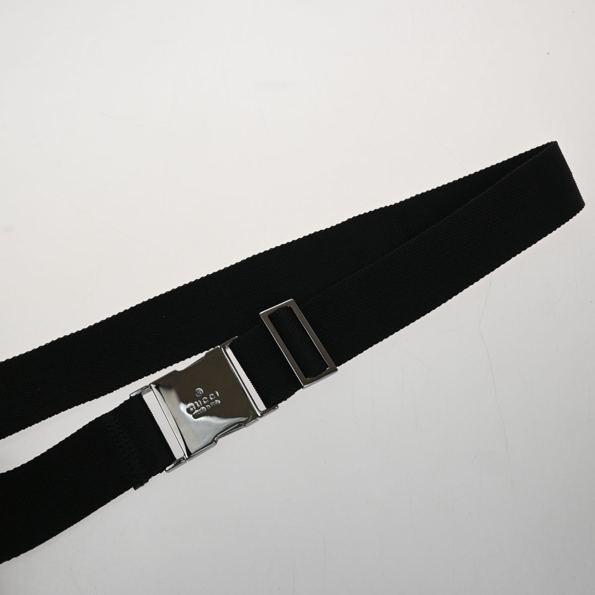 Gucci Buckle Waist Gg Canvas And Leather Black Canvas Clutche & Pouche Bag (Pre-Owned)