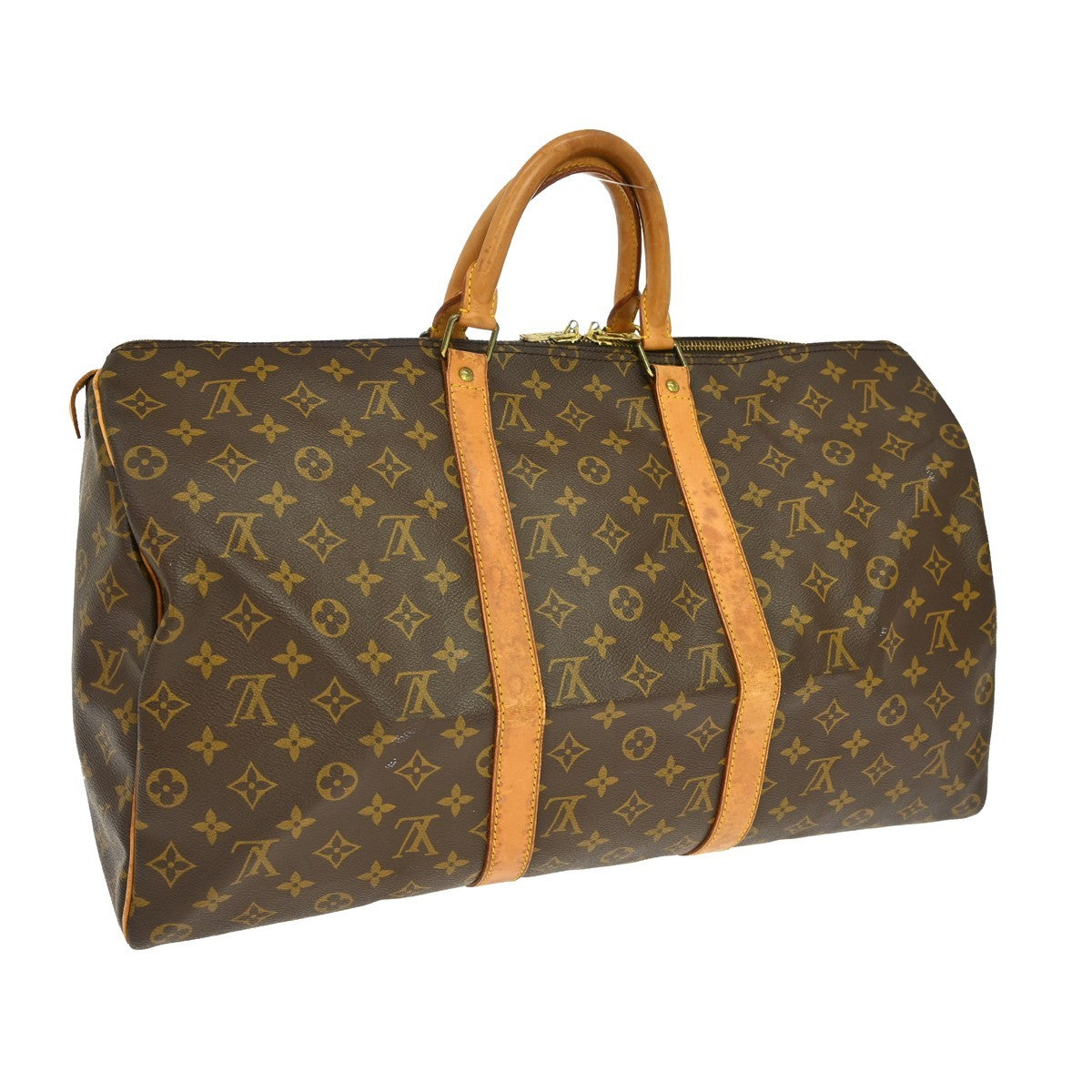 Louis Vuitton Keepall Monogram Canvas Brown Canvas Travel Bag Bag (Pre-Owned)
