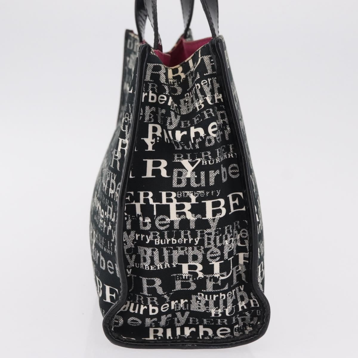 Burberry Logo Trench Nylon Black Canvas Tote Bag Bag (Pre-Owned)