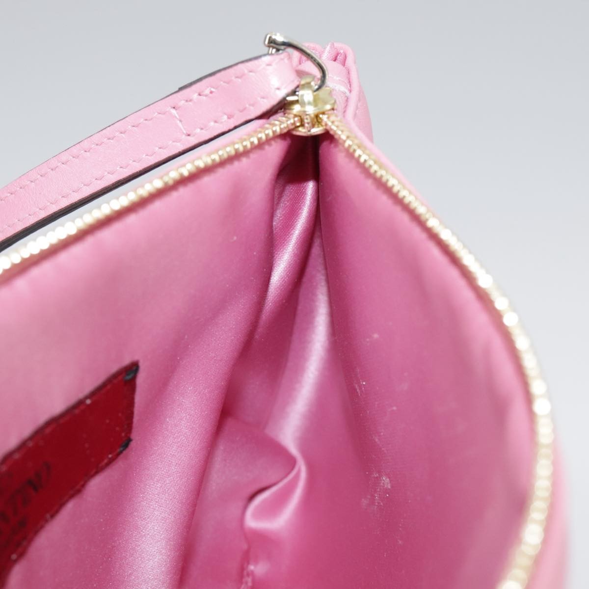Valentino Garavani Pochette Leather Pink Leather Clutche & Pouche Bag (Pre-Owned)