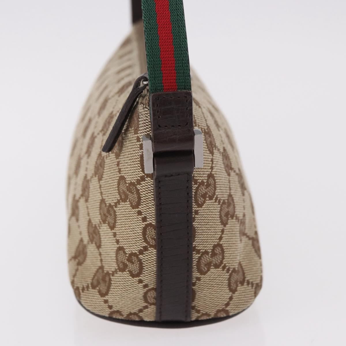 Gucci Gg Tiger Gg Canvas Beige Canvas Clutche & Pouche Bag (Pre-Owned)