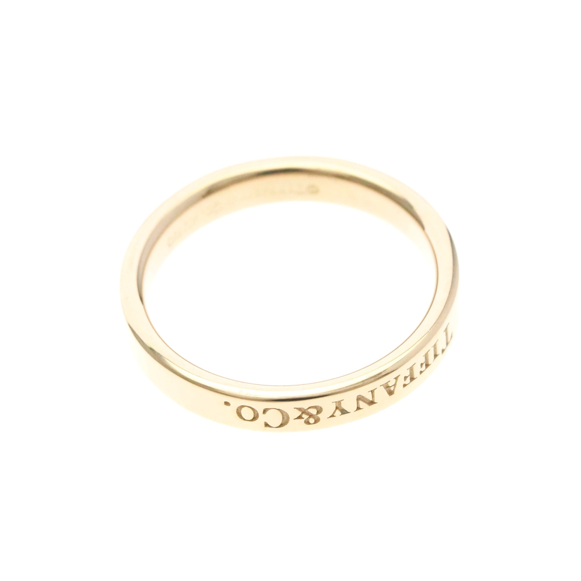 Tiffany & Co. Flat 18K Pink Gold Gold Pink_Gold Ring Jewelry (Pre-Owned)