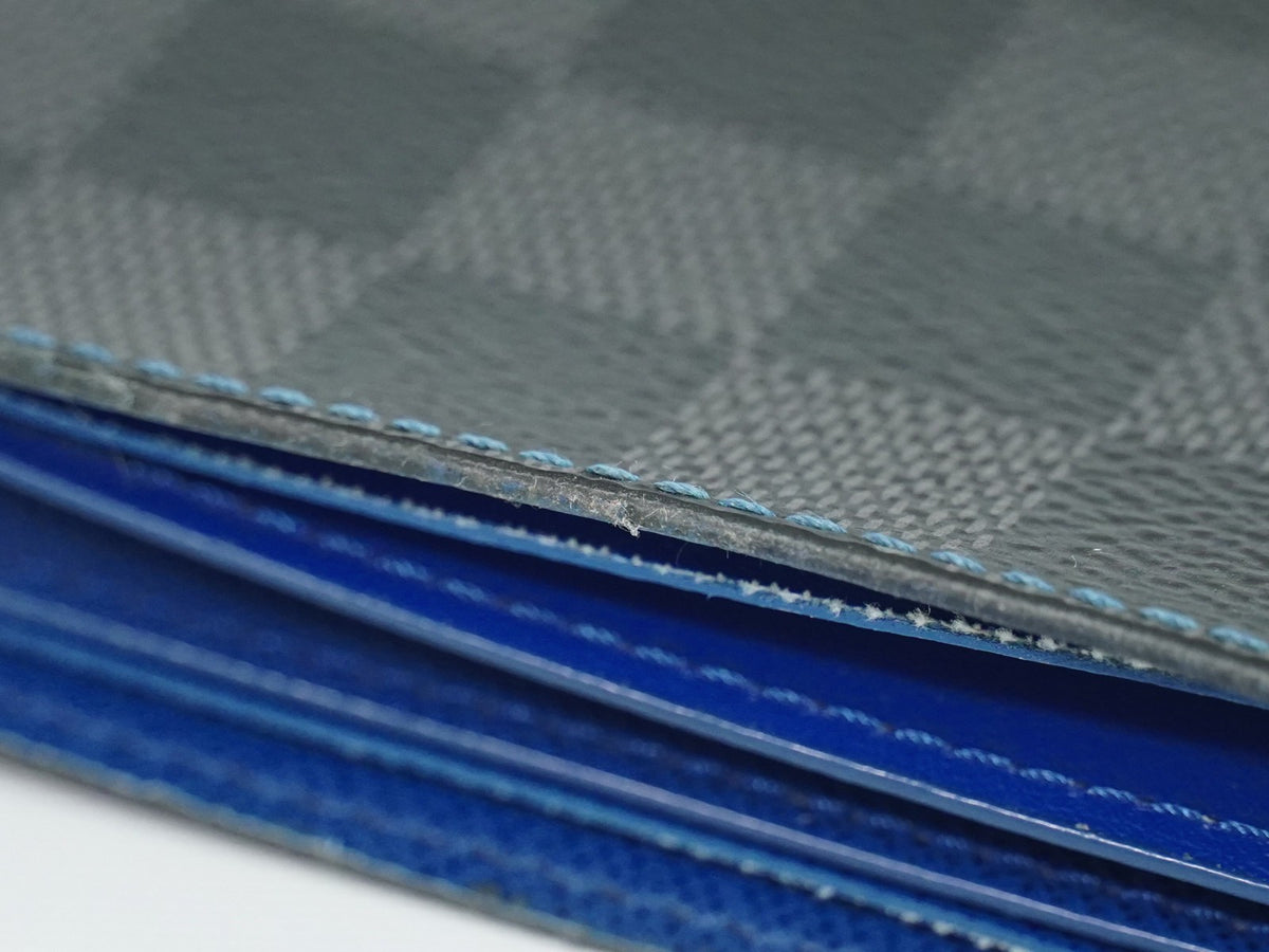 Louis Vuitton Slender Damier Graphite Black Canvas Wallets Accessory (Pre-Owned)