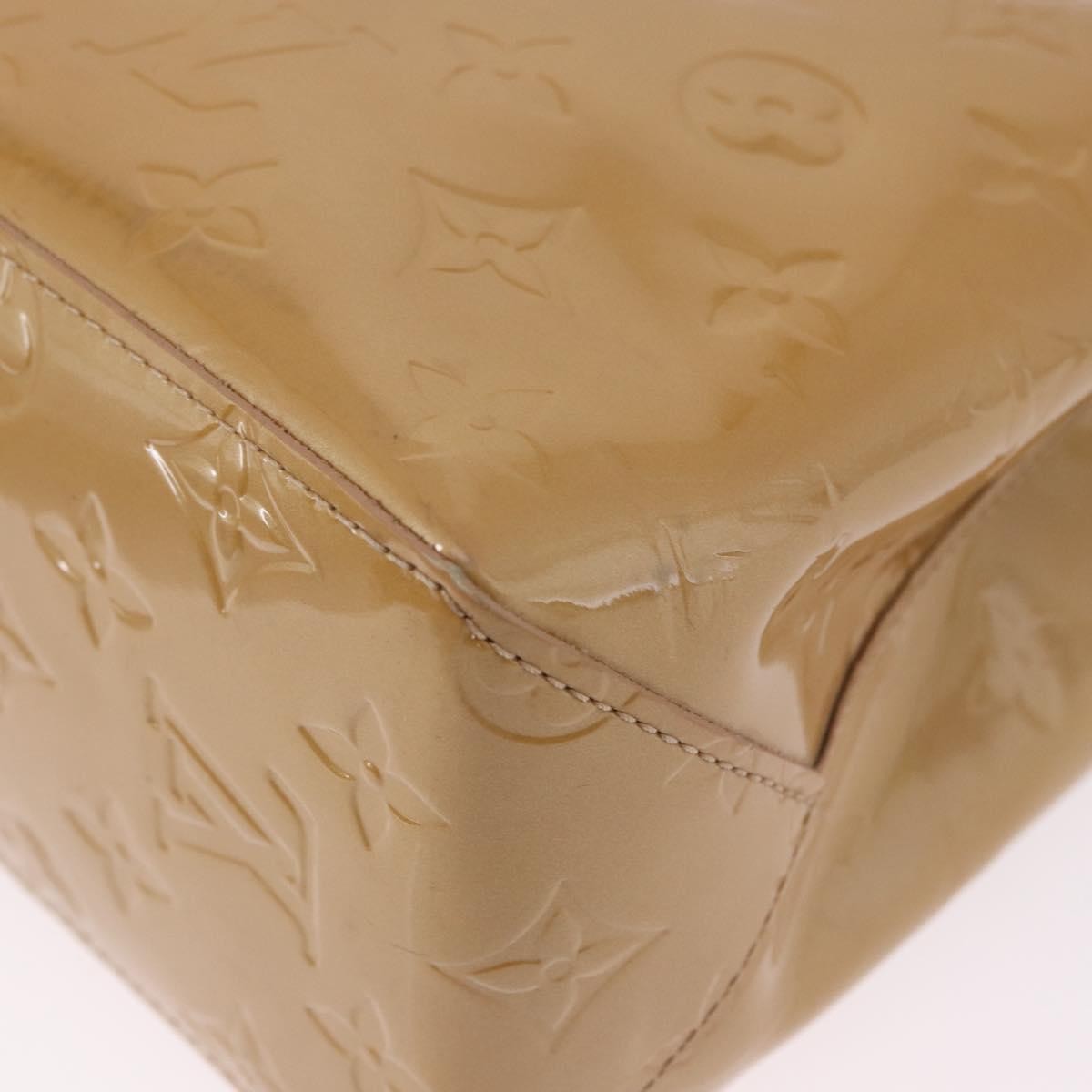 Louis Vuitton Reade Monogram Vernis Beige Patent_Leather Handbag (Pre-Owned)