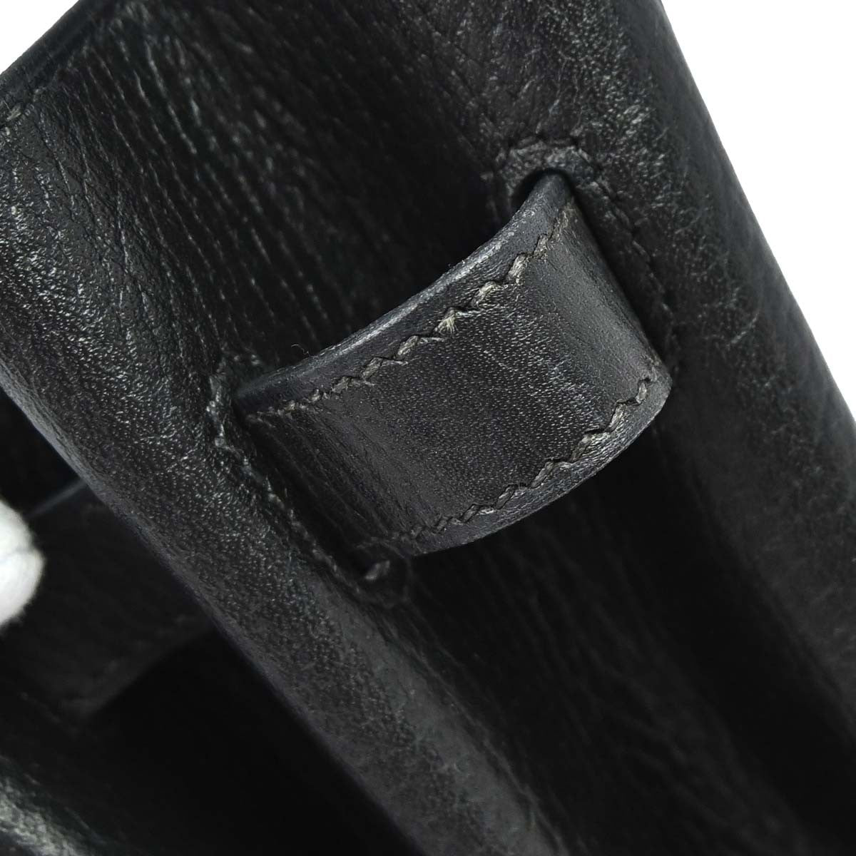 Hermes Birkin Black Ardennes With Gold Hardware Black Leather Handbag (Pre-Owned)