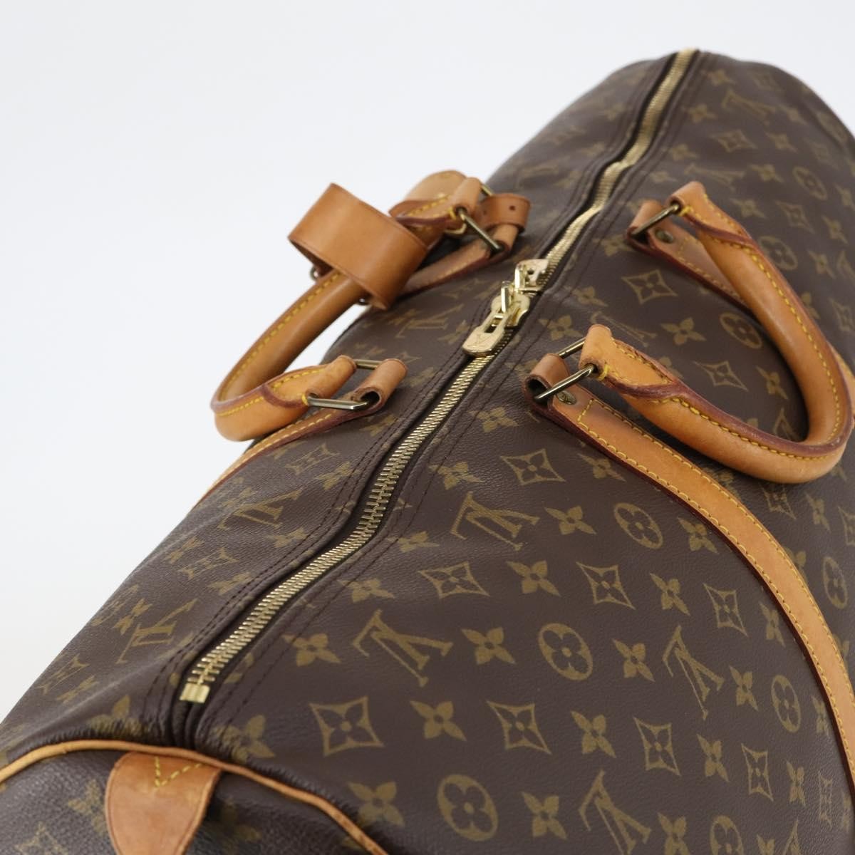 Louis Vuitton Keepall Monogram Canvas Brown Canvas Travel Bag Bag (Pre-Owned)