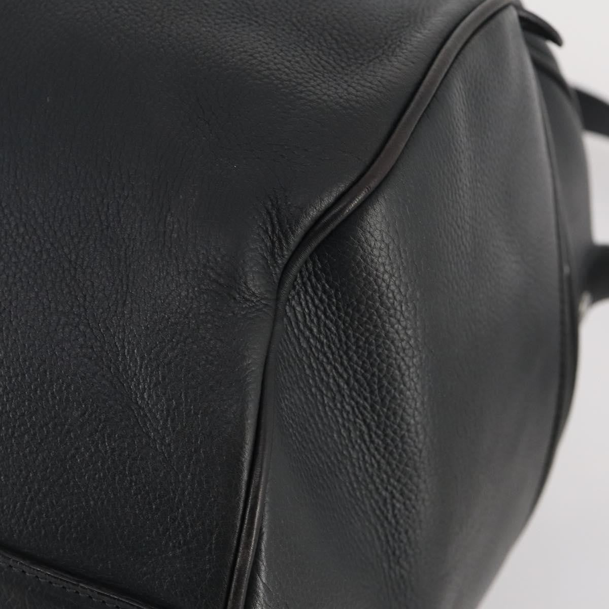 Louis Vuitton Aerogram Keepall Bandouliere Leather Black Leather Travel Bag Bag (Pre-Owned)