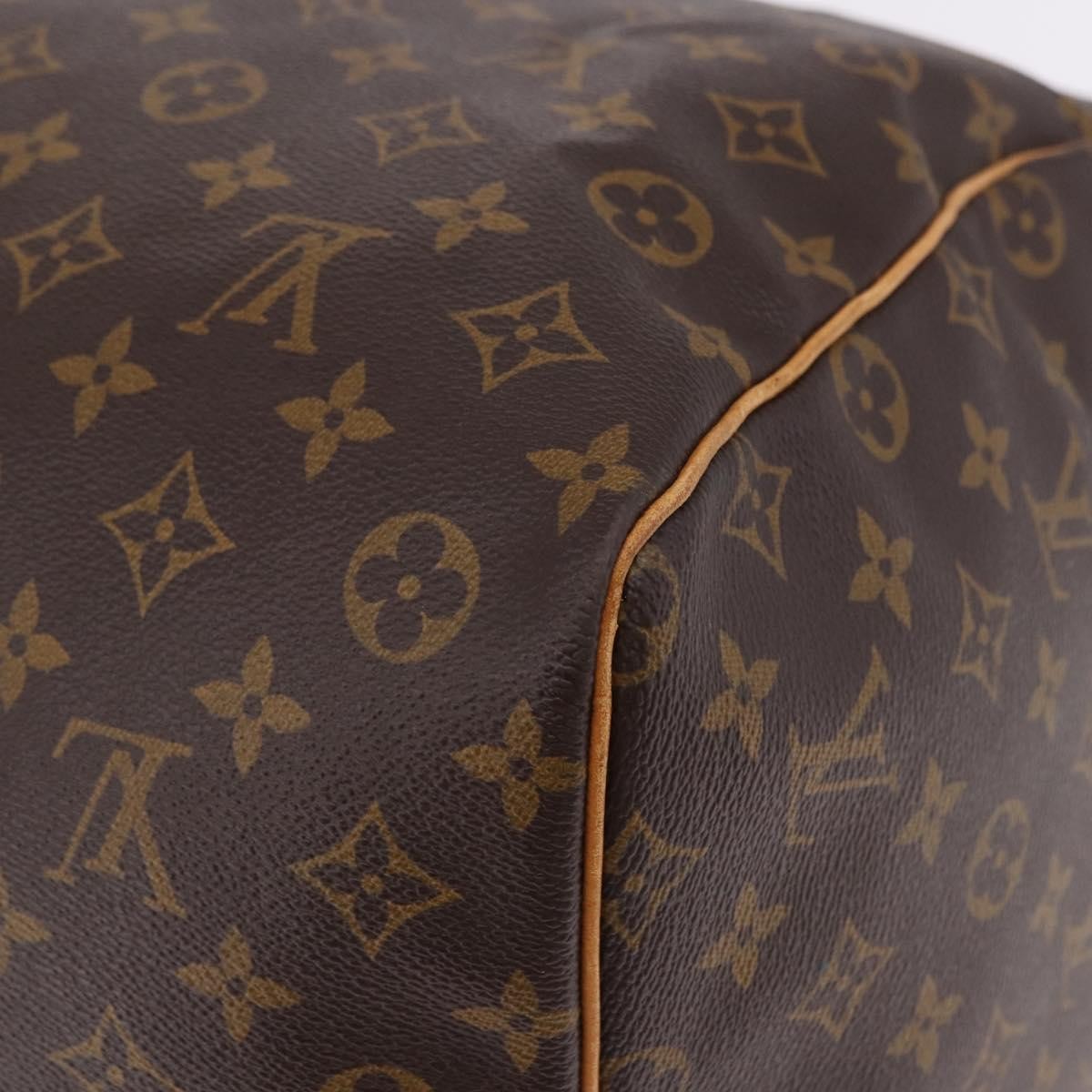 Louis Vuitton Keepall Monogram Brown Canvas Travel Bag Bag (Pre-Owned)