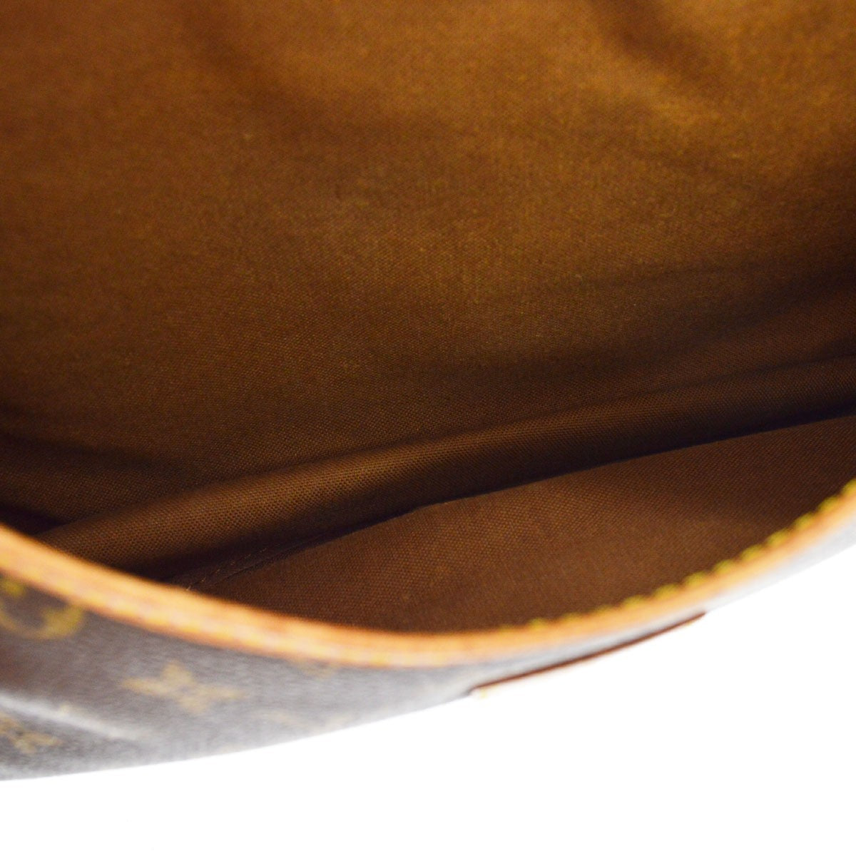 Louis Vuitton Saumur Monogram Canvas Brown Canvas Shoulder Bag Bag (Pre-Owned)