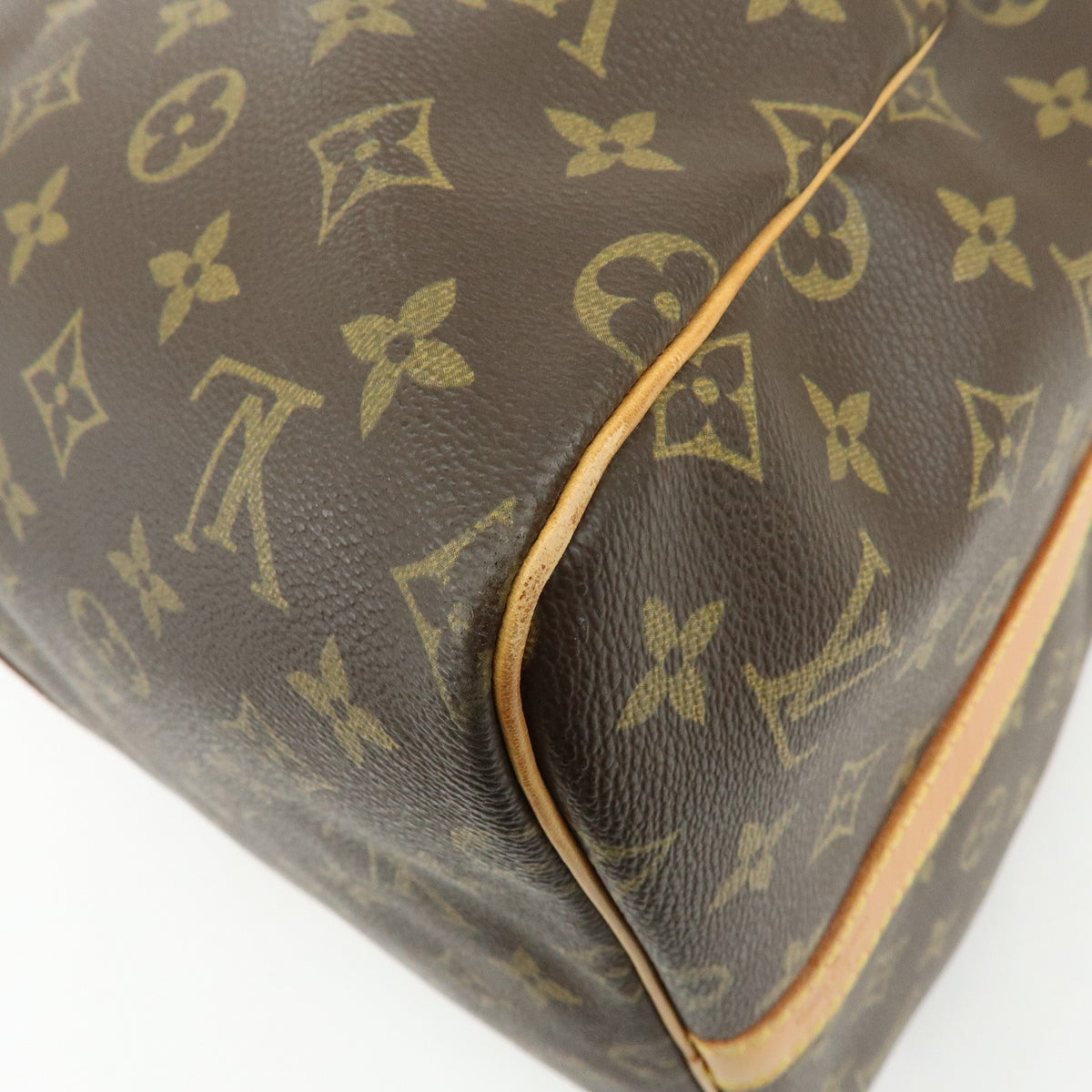 Louis Vuitton Keepall Bandouliere Monogram Canvas Brown Canvas Travel Bag Bag (Pre-Owned)