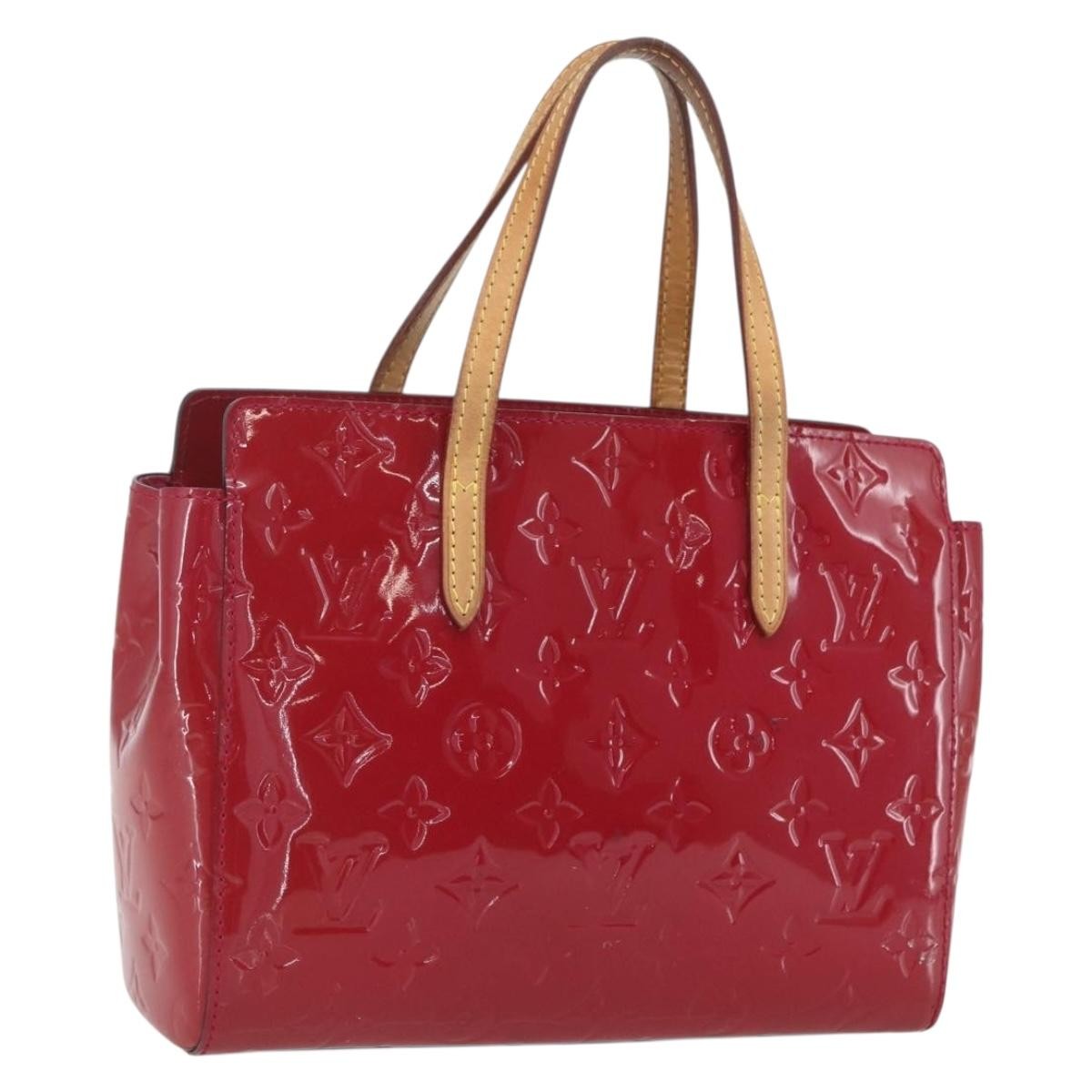 Louis Vuitton Catalina Monogram Vernis Pink Patent_Leather Handbag (Pre-Owned)