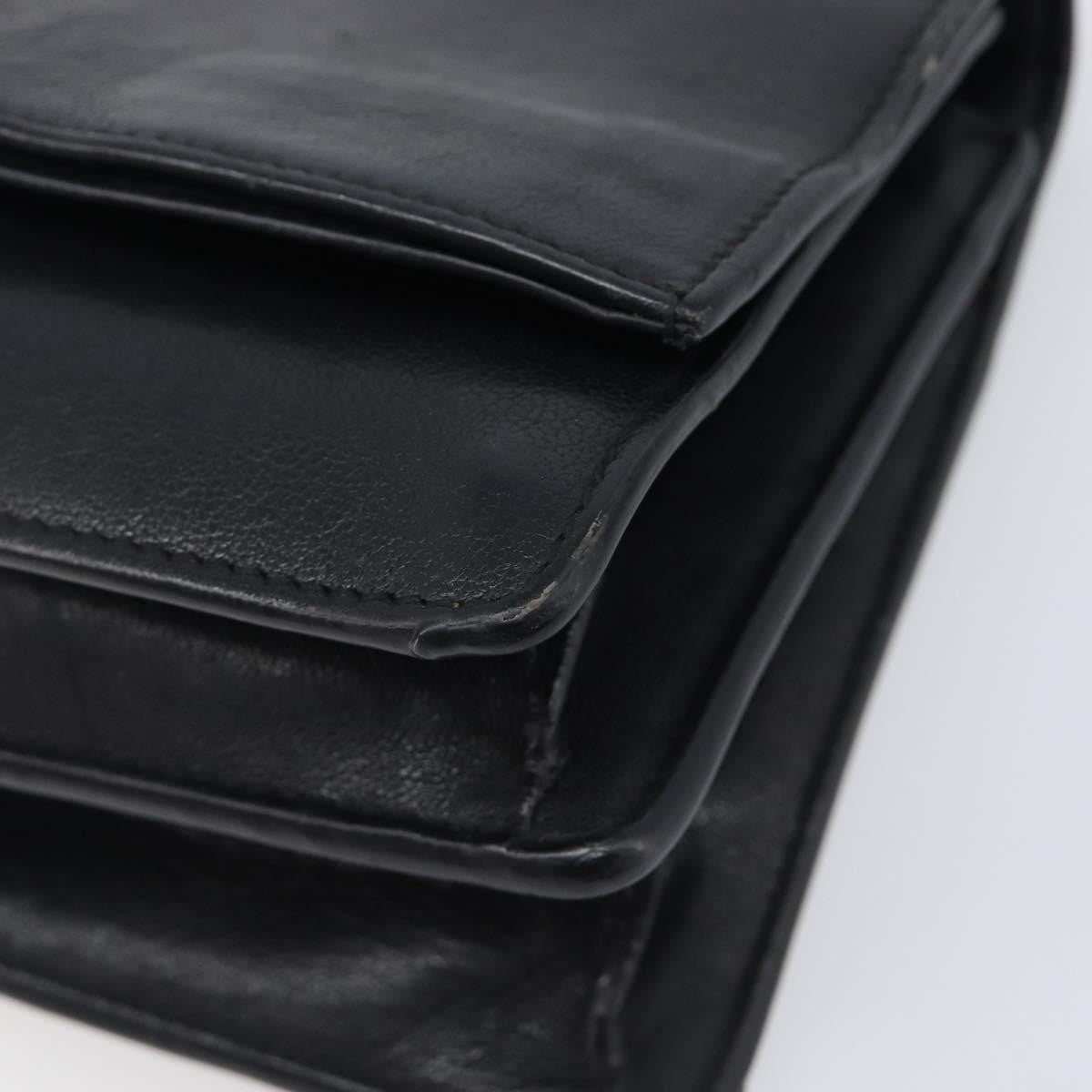 Saint Laurent West Hollywood Leather Black Leather Shoulder Bag Bag (Pre-Owned)
