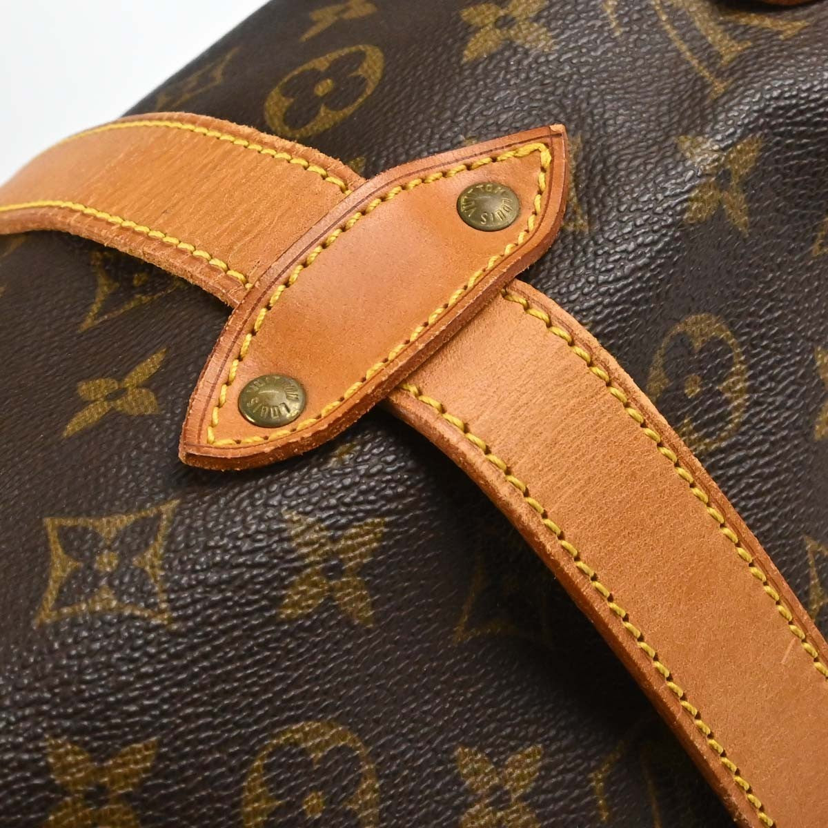 Louis Vuitton Saumur Monogram Canvas Brown Canvas Shoulder Bag Bag (Pre-Owned)