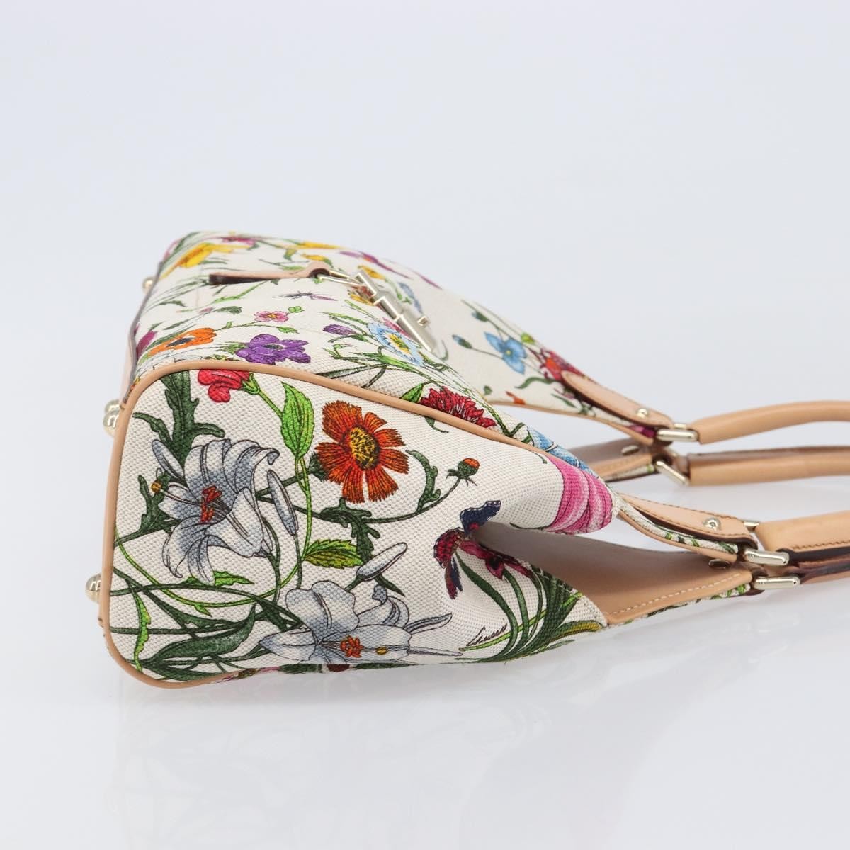 Gucci Joy Bardot Hobo Flora Canvas Multicolour Canvas Handbag (Pre-Owned)