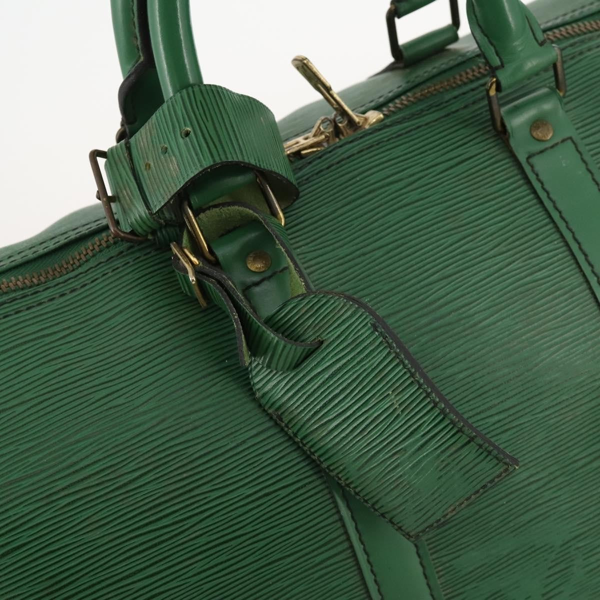 Louis Vuitton Keepall Epi Leather Green Leather Travel Bag Bag (Pre-Owned)