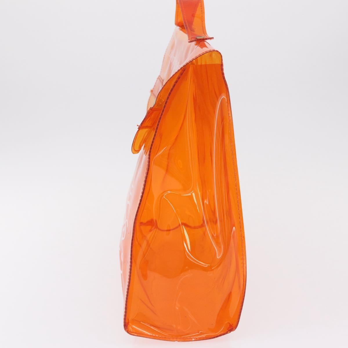 Hermes Kelly Souvenir Vinyl Orange Plastic Handbag (Pre-Owned)
