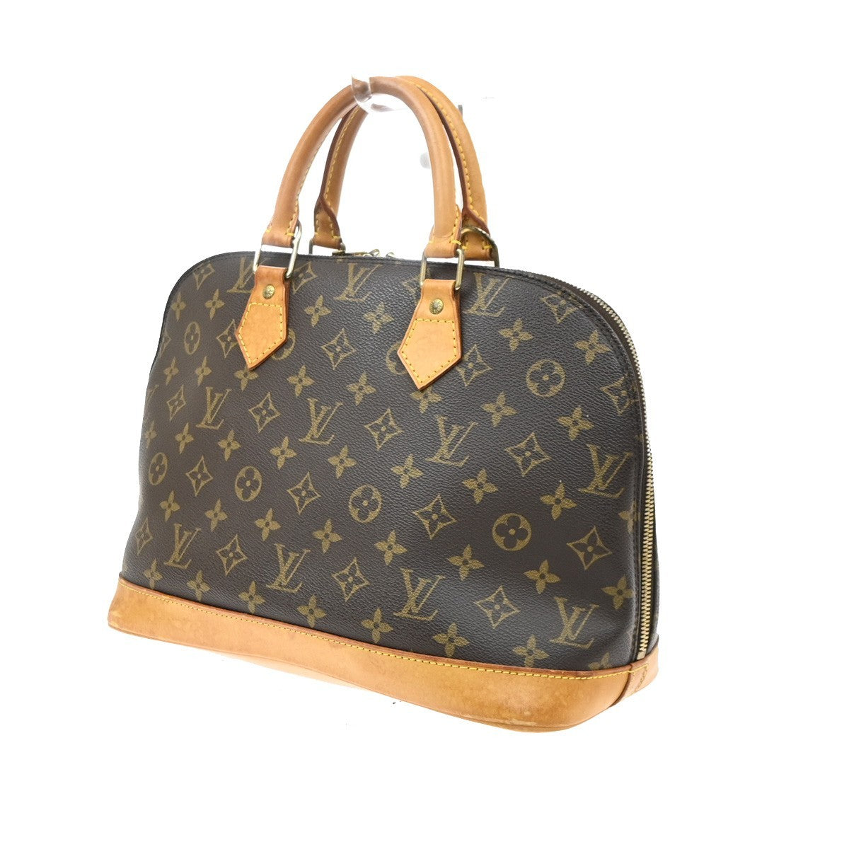 Louis Vuitton Alma Monogram Brown Canvas Handbag (Pre-Owned)