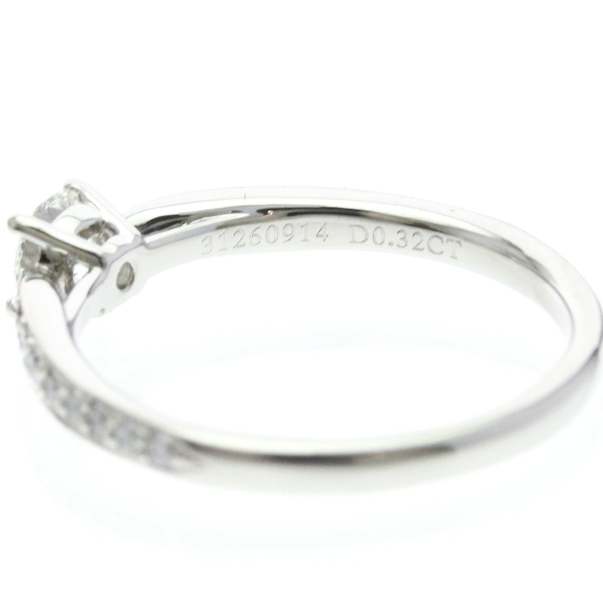 Tiffany & Co. Harmony Band Platinum And Diamonds Silver Platinum Ring Jewelry (Pre-Owned)