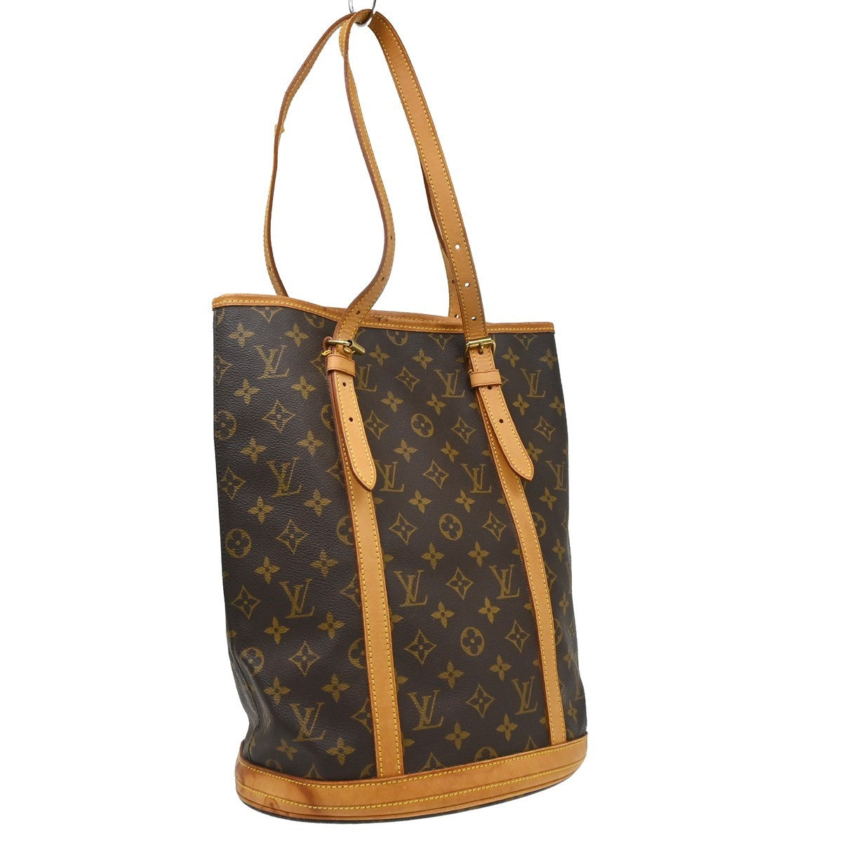 Louis Vuitton Bucket Monogram Canvas Brown Canvas Handbag (Pre-Owned)