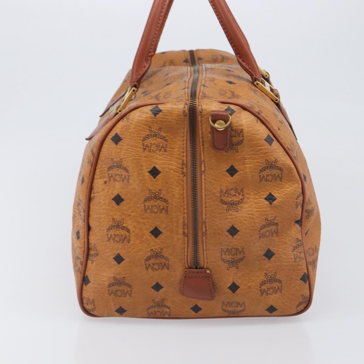 MCM Vicetos Leather Brown Leather Travel Bag Bag (Pre-Owned)