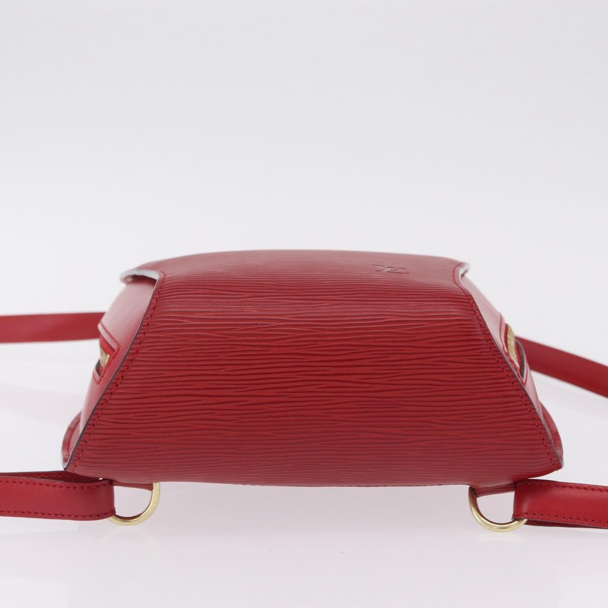 Louis Vuitton Mabillon Epi Leather Red Leather Backpack Bag (Pre-Owned)