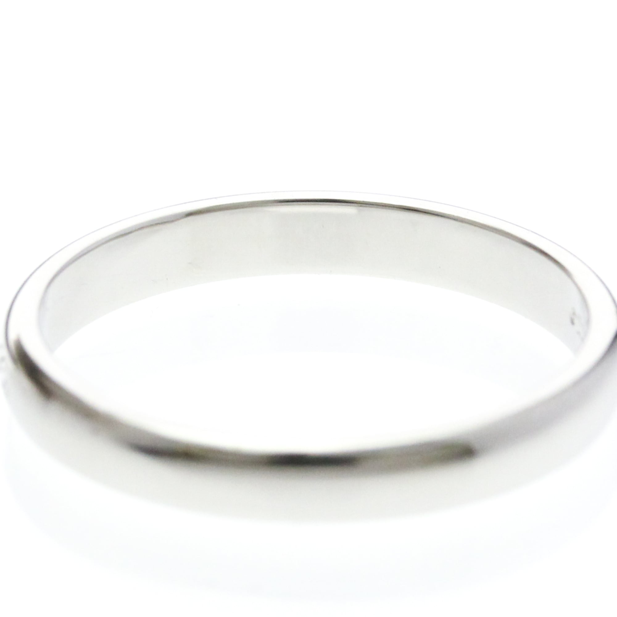 Tiffany & Co. Notes Wedding Band Platinum Silver Platinum Ring Jewelry (Pre-Owned)