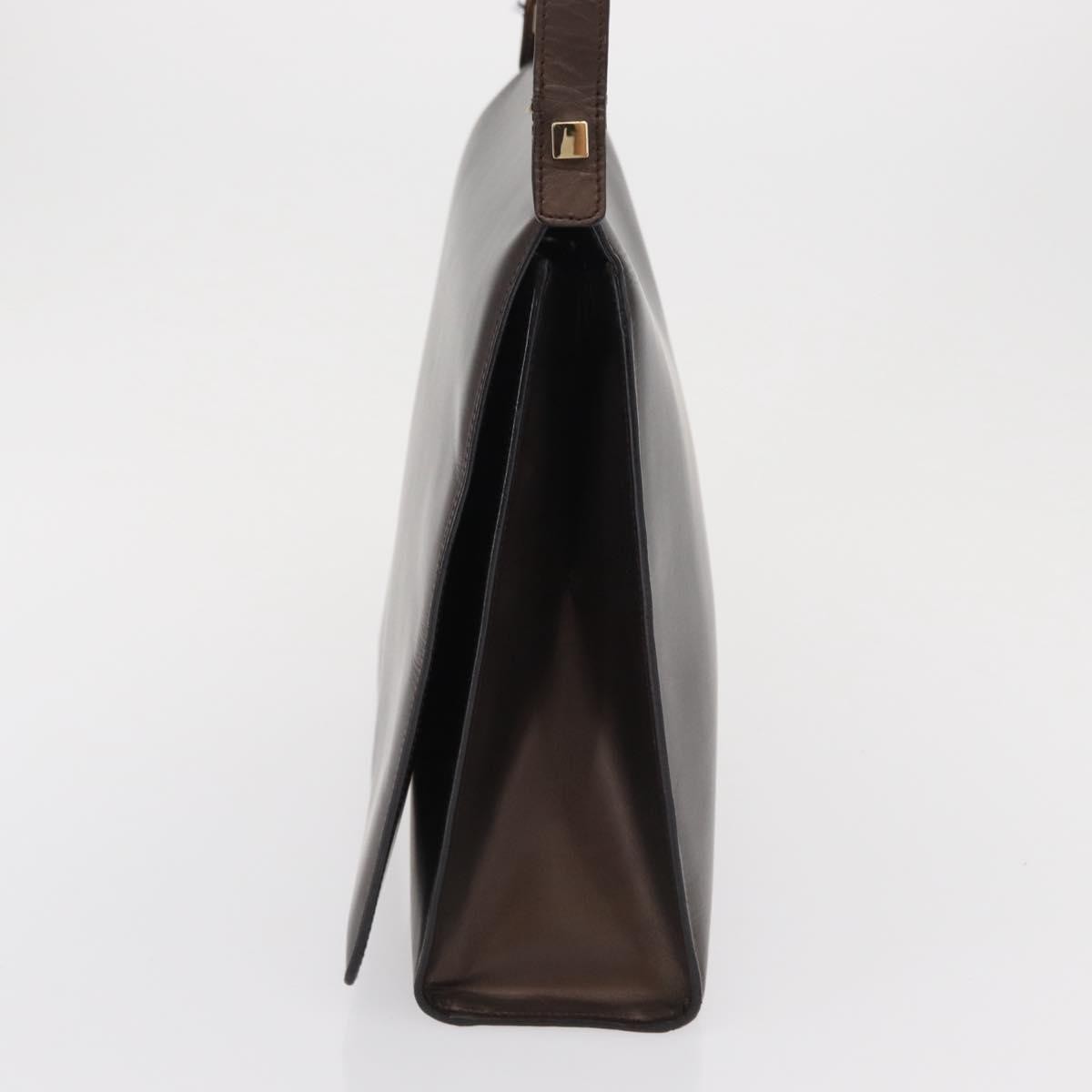 Gucci Vintage Leather Brown Leather Shoulder Bag Bag (Pre-Owned)