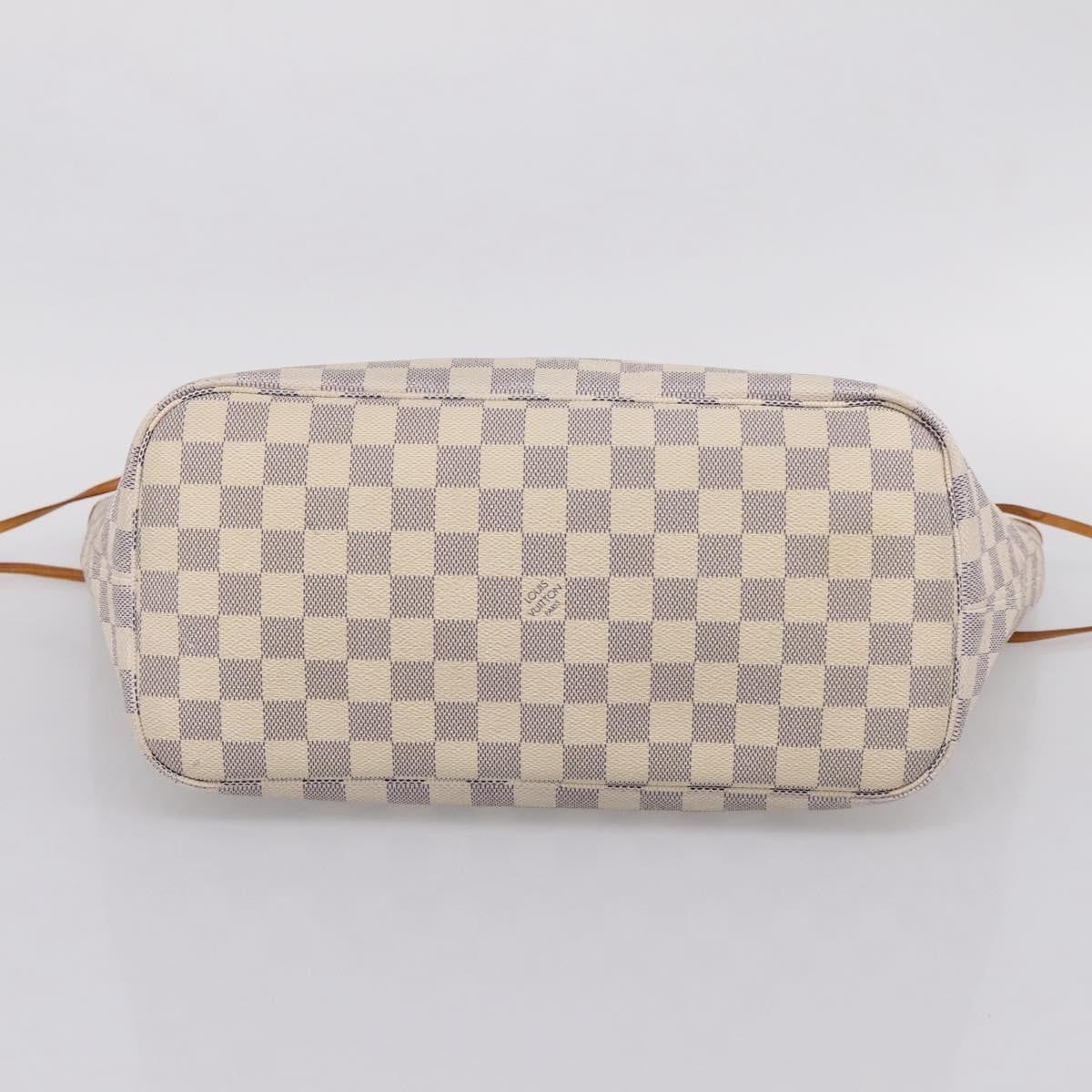 Louis Vuitton Neverfull Damier Beige Canvas Tote Bag Bag (Pre-Owned)