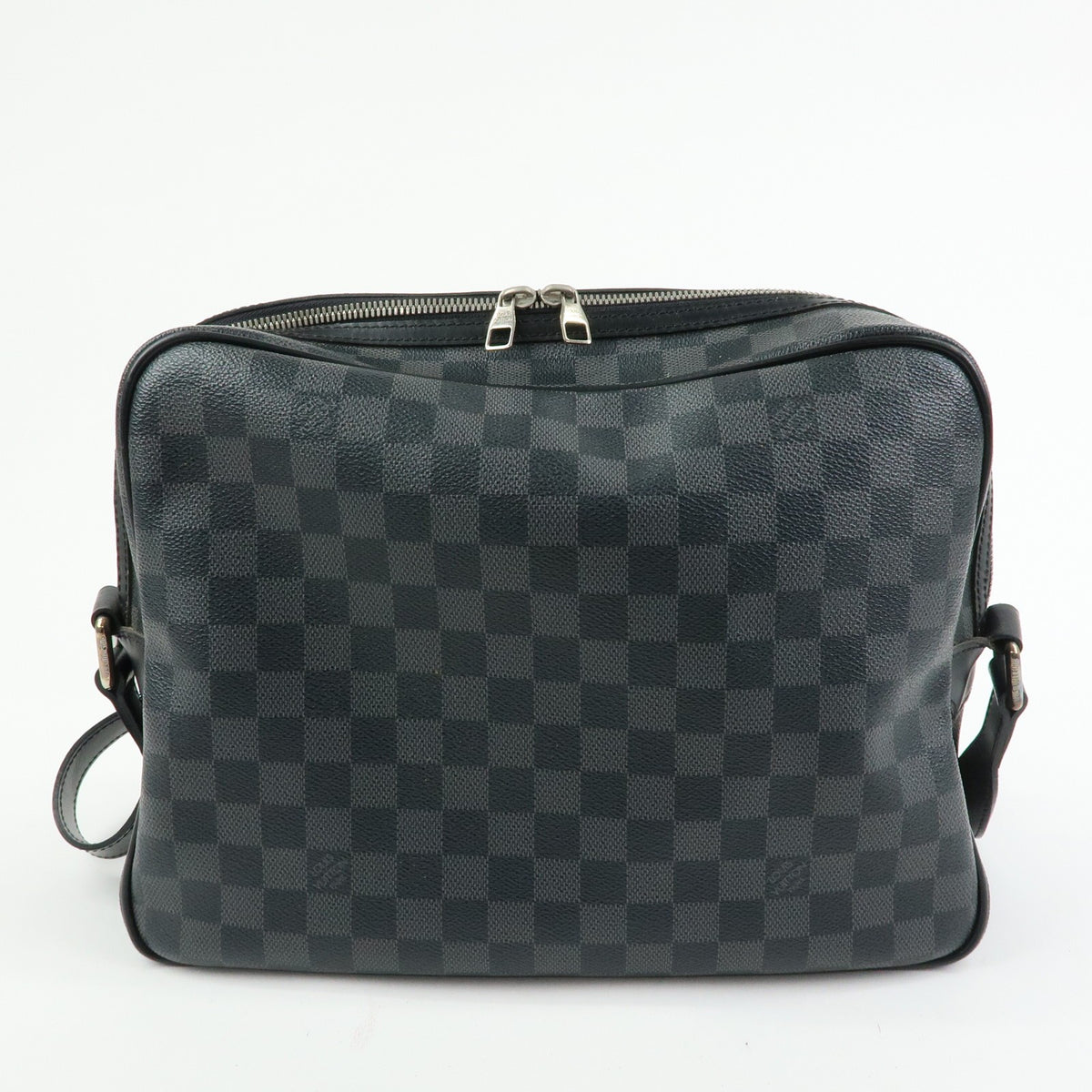 Louis Vuitton Leoh Damier Black Canvas Crossbody Bag Bag (Pre-Owned)