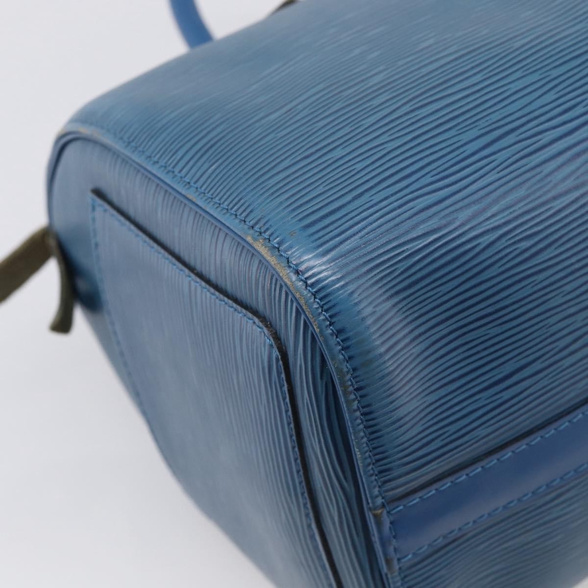 Louis Vuitton Speedy Epi Leather Blue Leather Handbag (Pre-Owned)