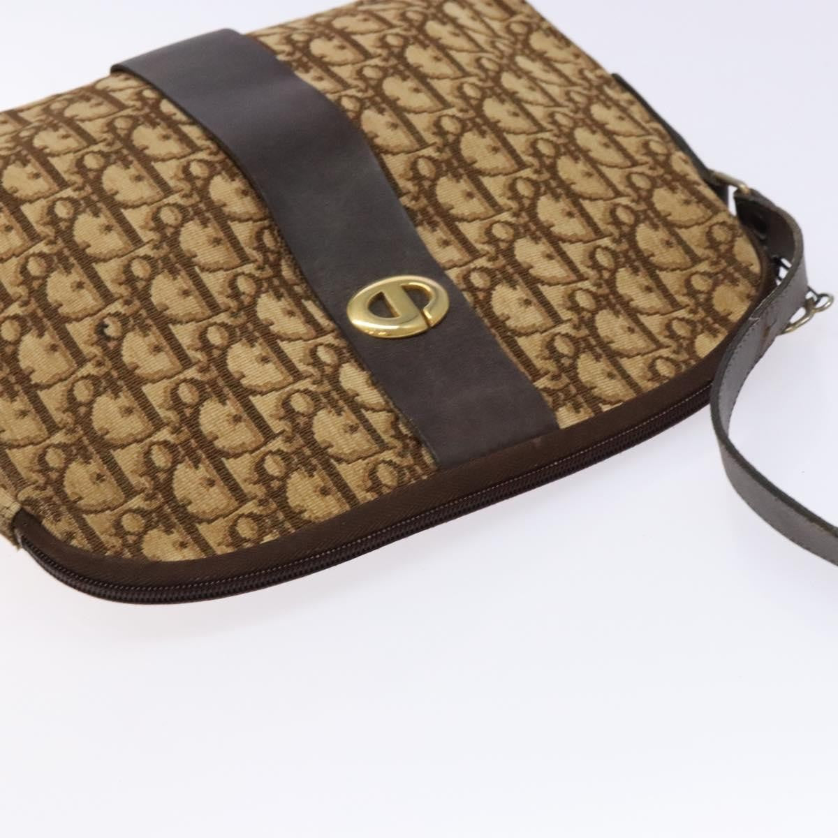 Christian Dior Vintage Trotter Canvas Brown Canvas Bag (Pre-Owned)