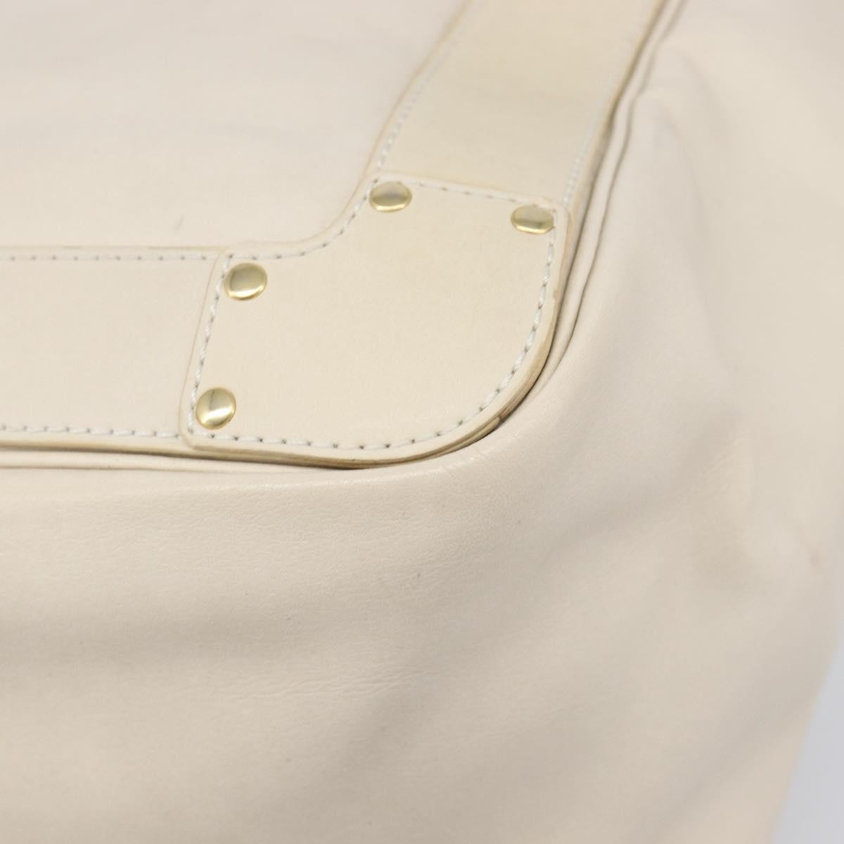 Chloe Eden Leather White Leather Tote Bag Bag (Pre-Owned)