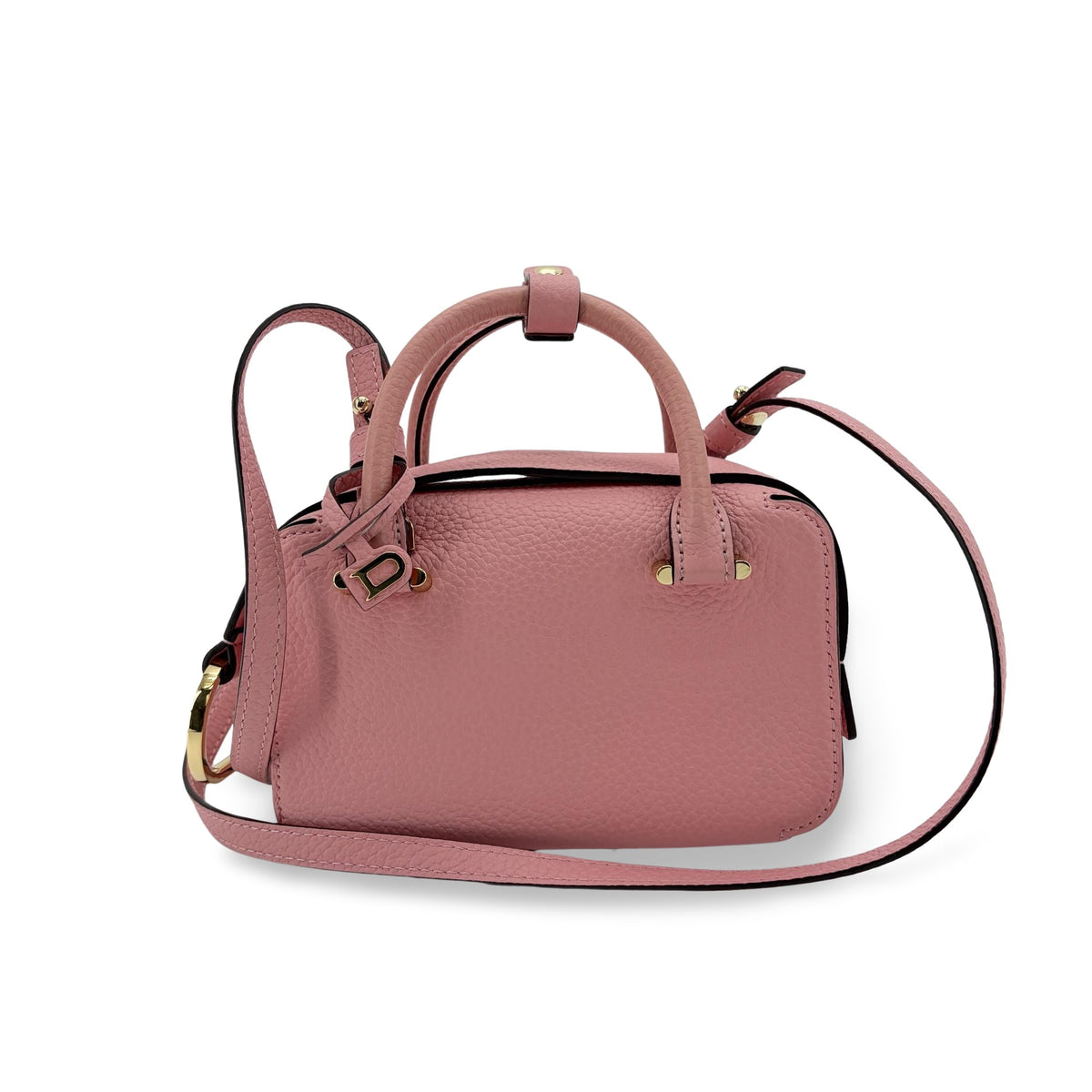 Delvaux Cool Box Leather Pink Leather Handbag (Pre-Owned)