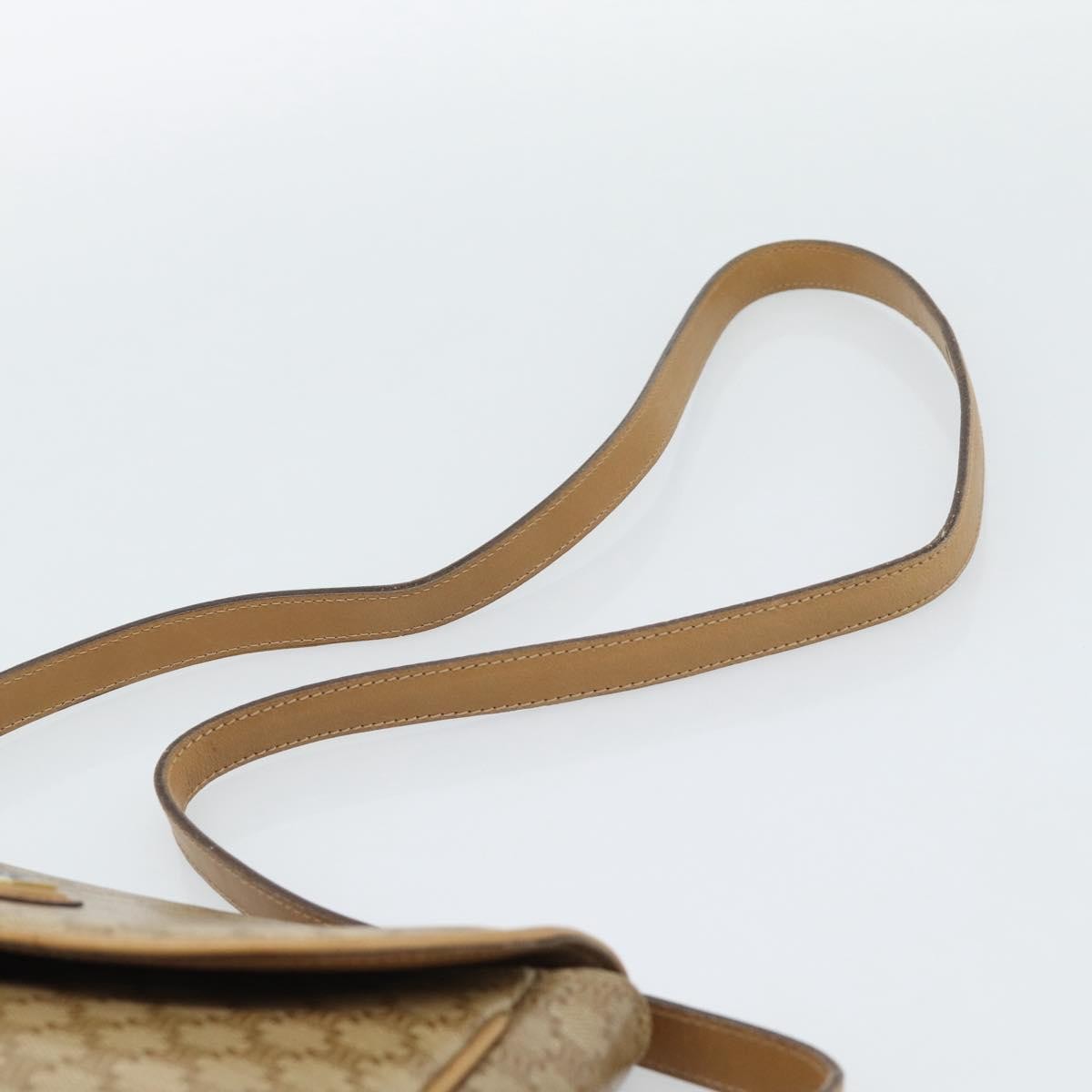 Celine Vintage Macadam Canvas Beige Canvas Shoulder Bag Bag (Pre-Owned)