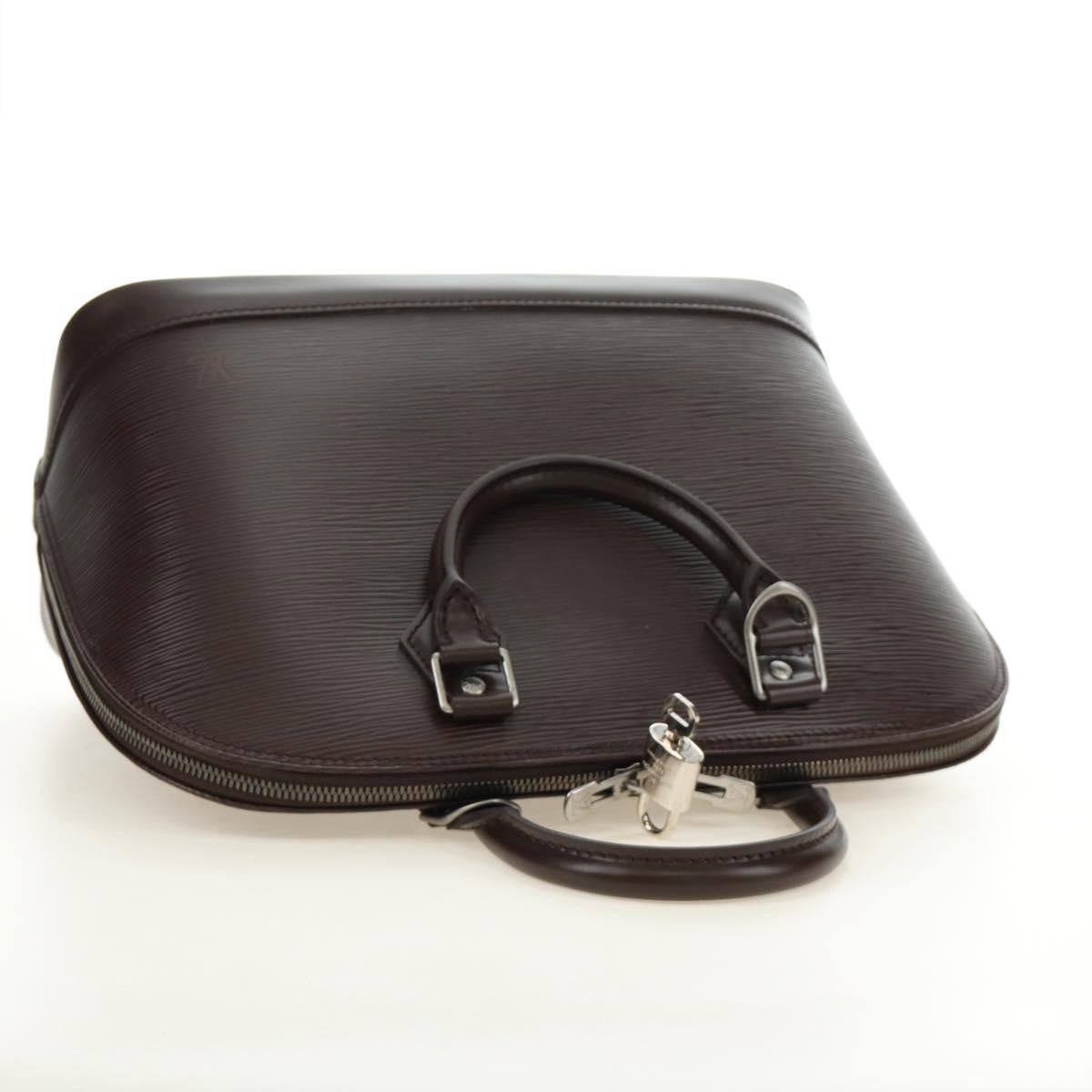 Louis Vuitton Alma Epi Leather Brown Leather Handbag (Pre-Owned)