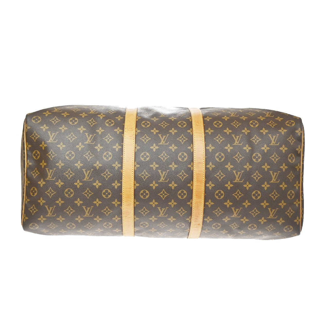 Louis Vuitton Keepall Bag Monogram Canvas Brown Canvas Travel Bag Bag (Pre-Owned)