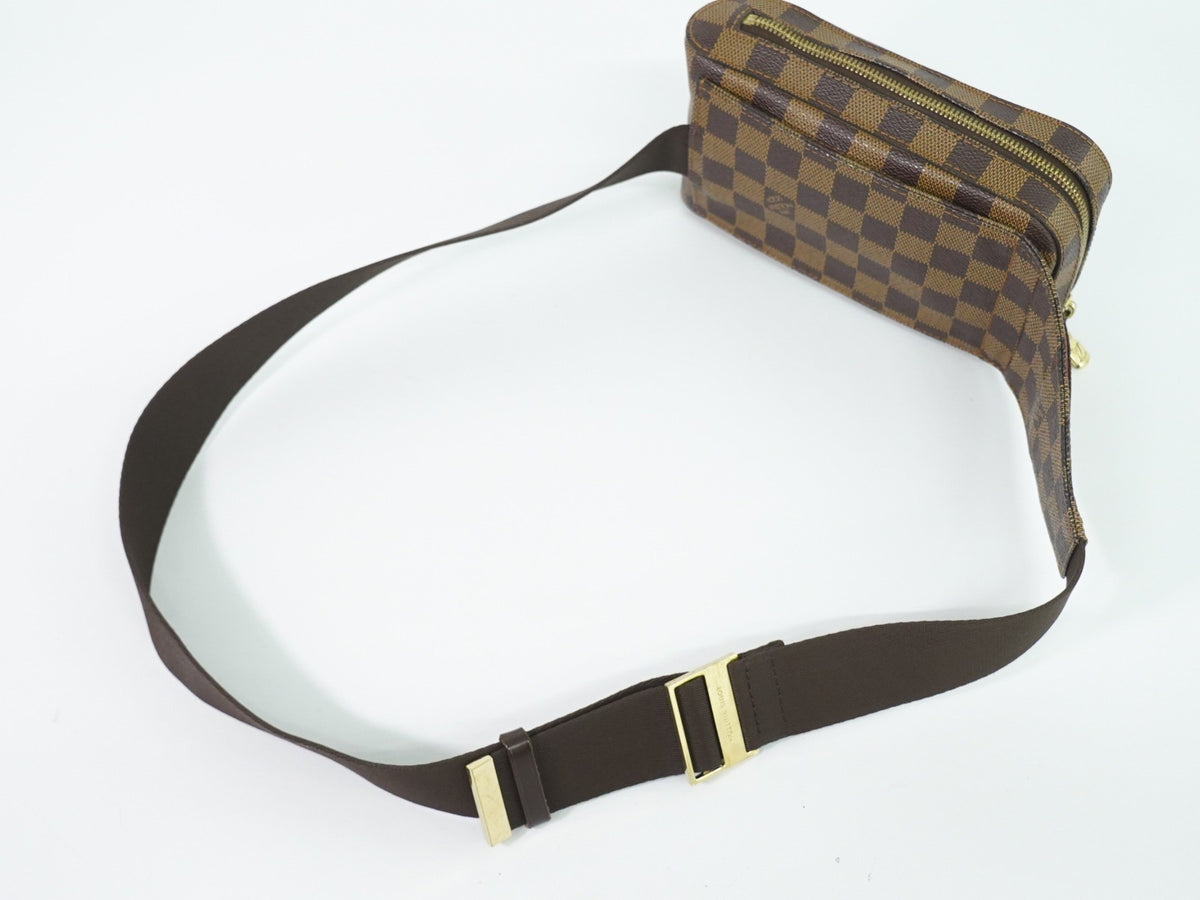 Louis Vuitton Geronimos Damier Brown Canvas Clutche & Pouche Bag (Pre-Owned)