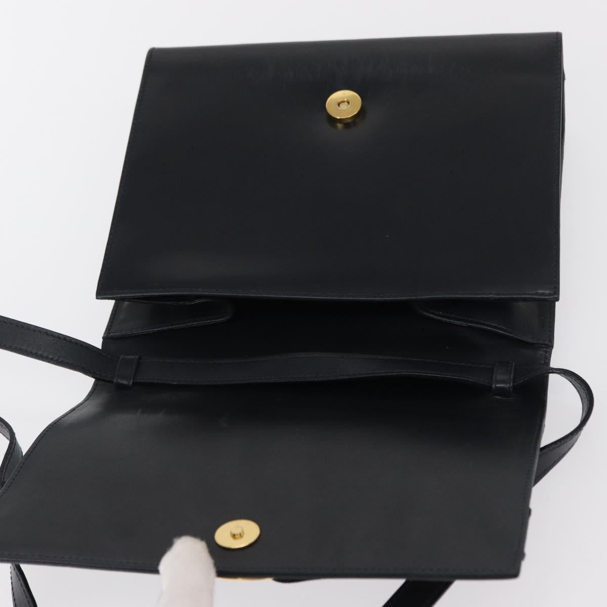 Salvatore Ferragamo Vala Leather Navy Leather Shoulder Bag Bag (Pre-Owned)