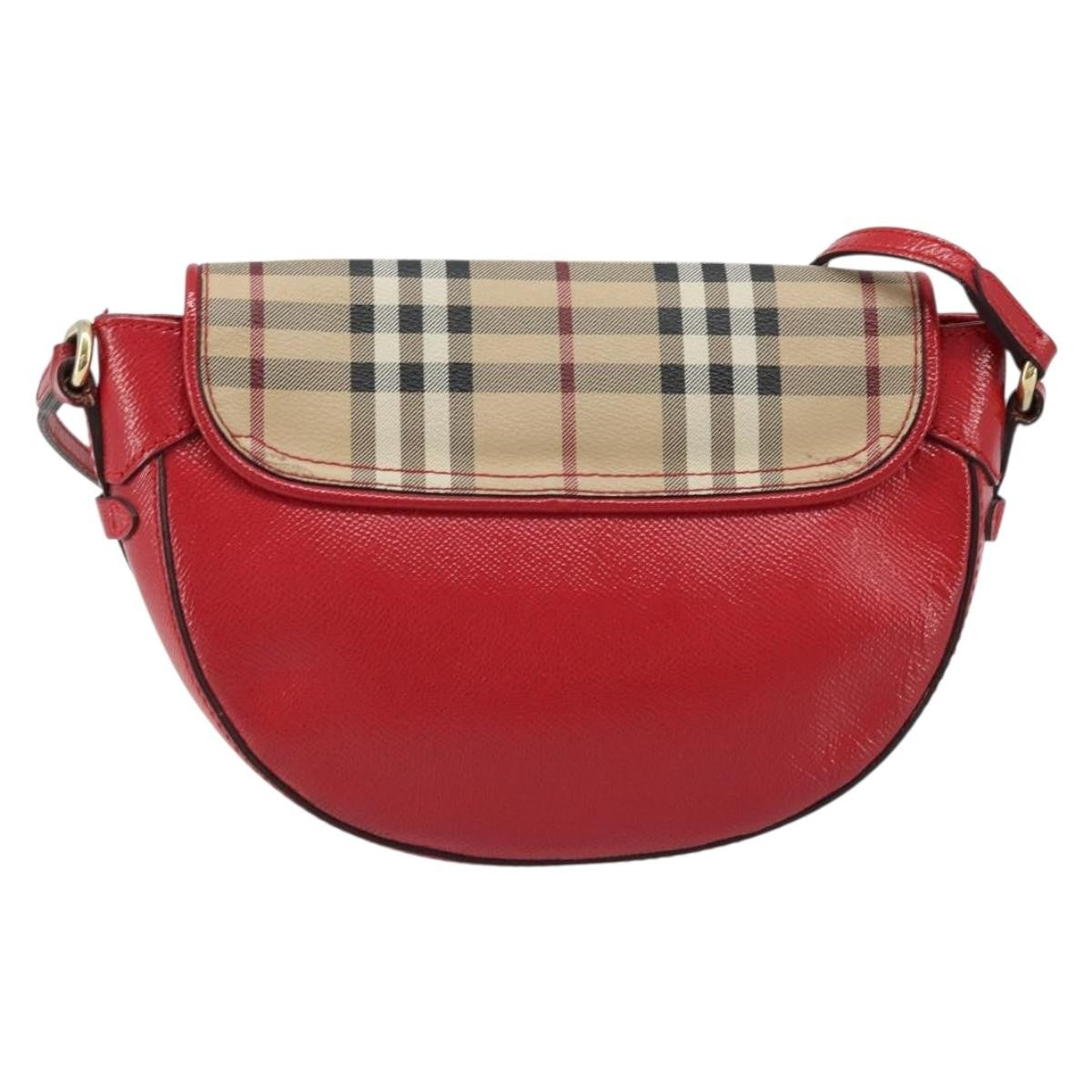 Burberry Maydown Haymarket Coated Canvas And Leather Beige Canvas Shoulder Bag Bag (Pre-Owned)