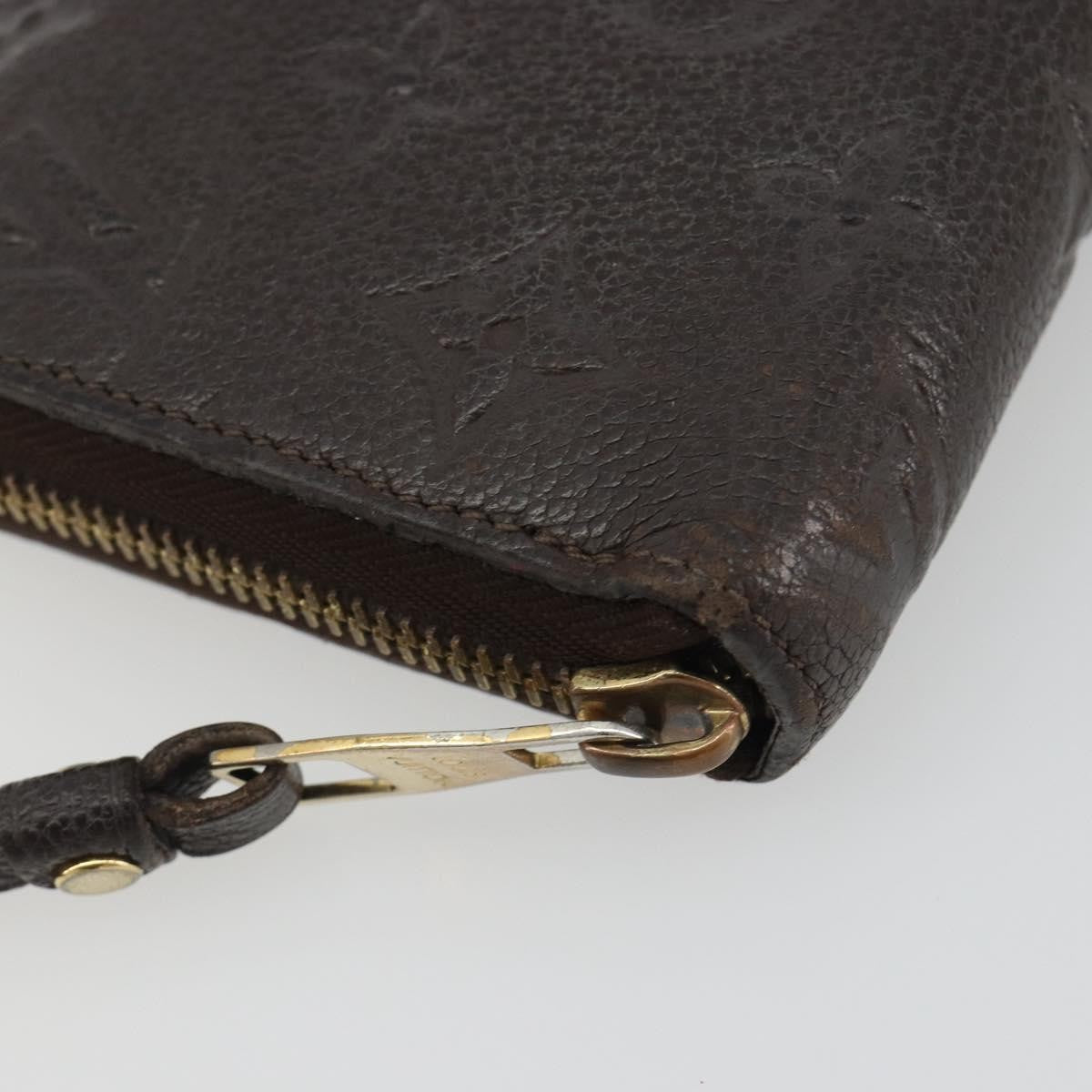 Louis Vuitton Zippy Wallet Nm Leather Empreinte Brown Leather Wallets Accessory (Pre-Owned)