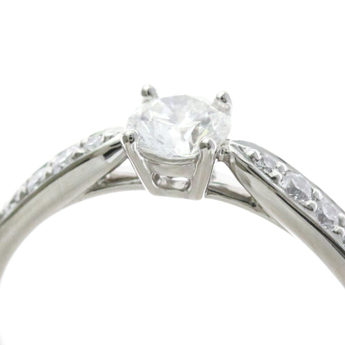 Tiffany & Co. Harmony Band Platinum And Diamonds Silver Platinum Ring Jewelry (Pre-Owned)