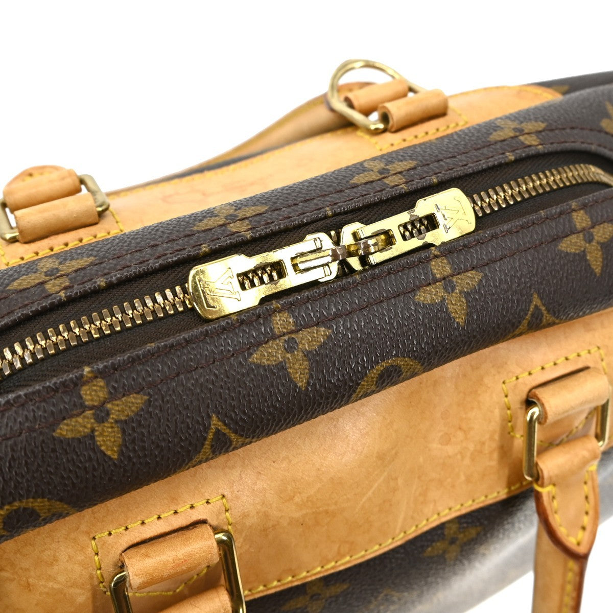 Louis Vuitton Deauville Monogram Canvas Brown Canvas Handbag (Pre-Owned)
