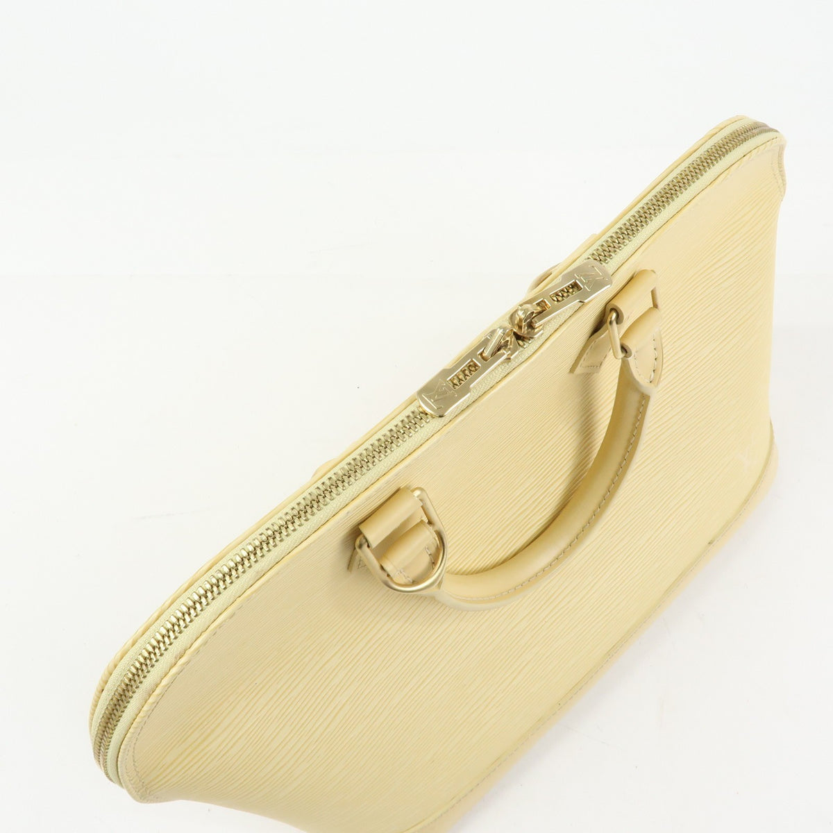Louis Vuitton Alma Epi Leather Yellow Leather Handbag (Pre-Owned)