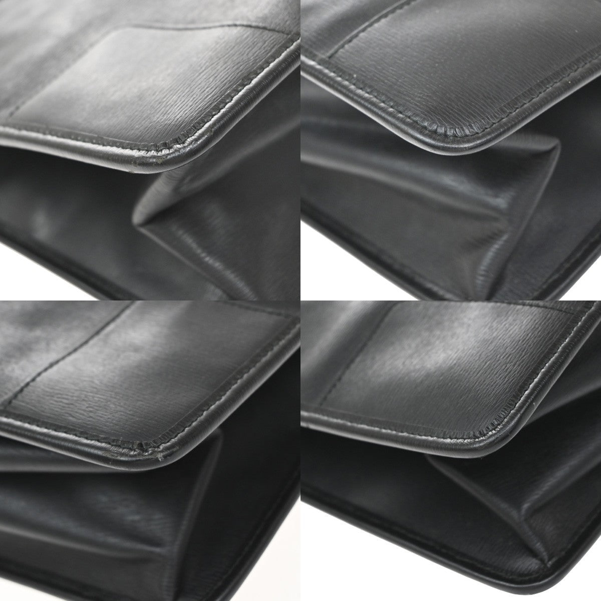 Gucci Business Leather Black Leather Handbag (Pre-Owned)