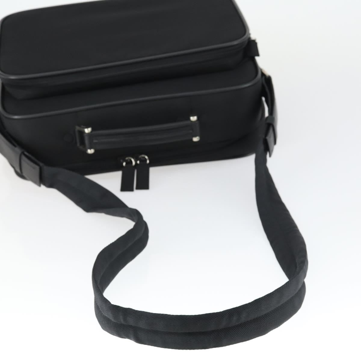 Prada Convertible Front Pocket Tessuto With Saffiano Leather Black Nylon Briefcase Bag (Pre-Owned)