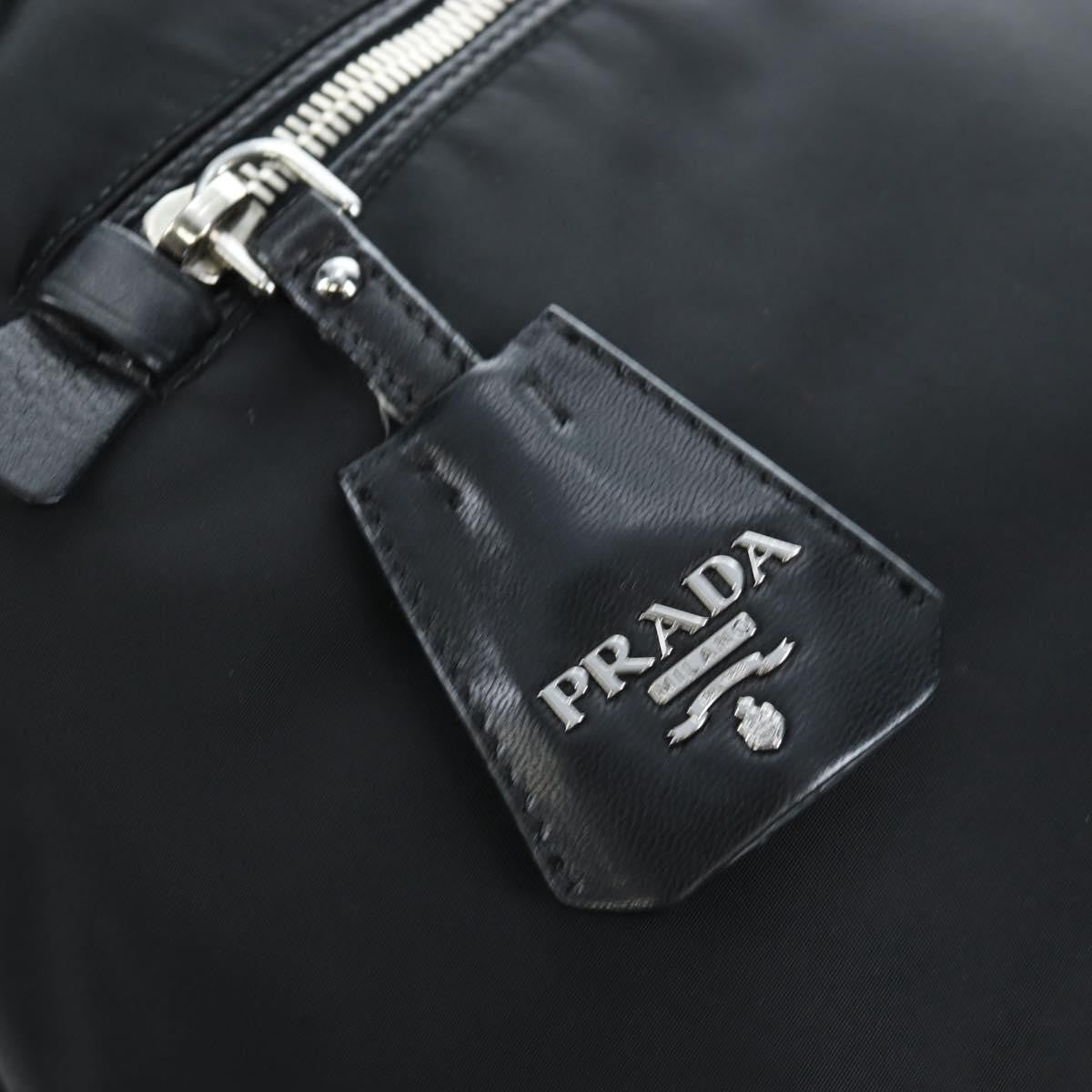 Prada Reversible Tote Nylon Black Nylon Handbag (Pre-Owned)