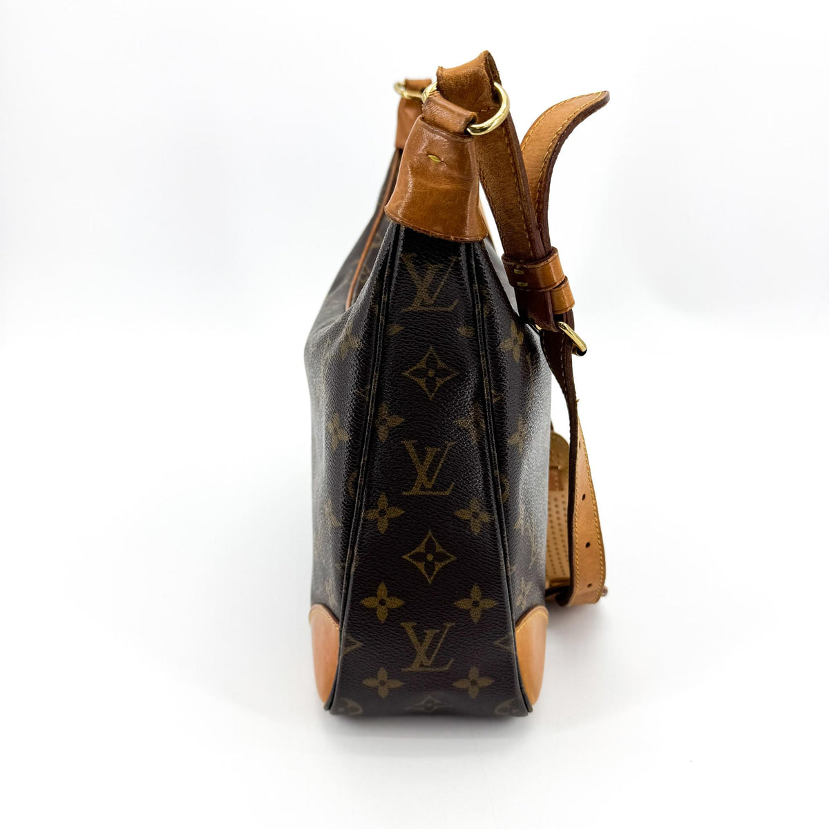 Louis Vuitton Boulogne Monogram Canvas Brown Canvas Handbag (Pre-Owned)