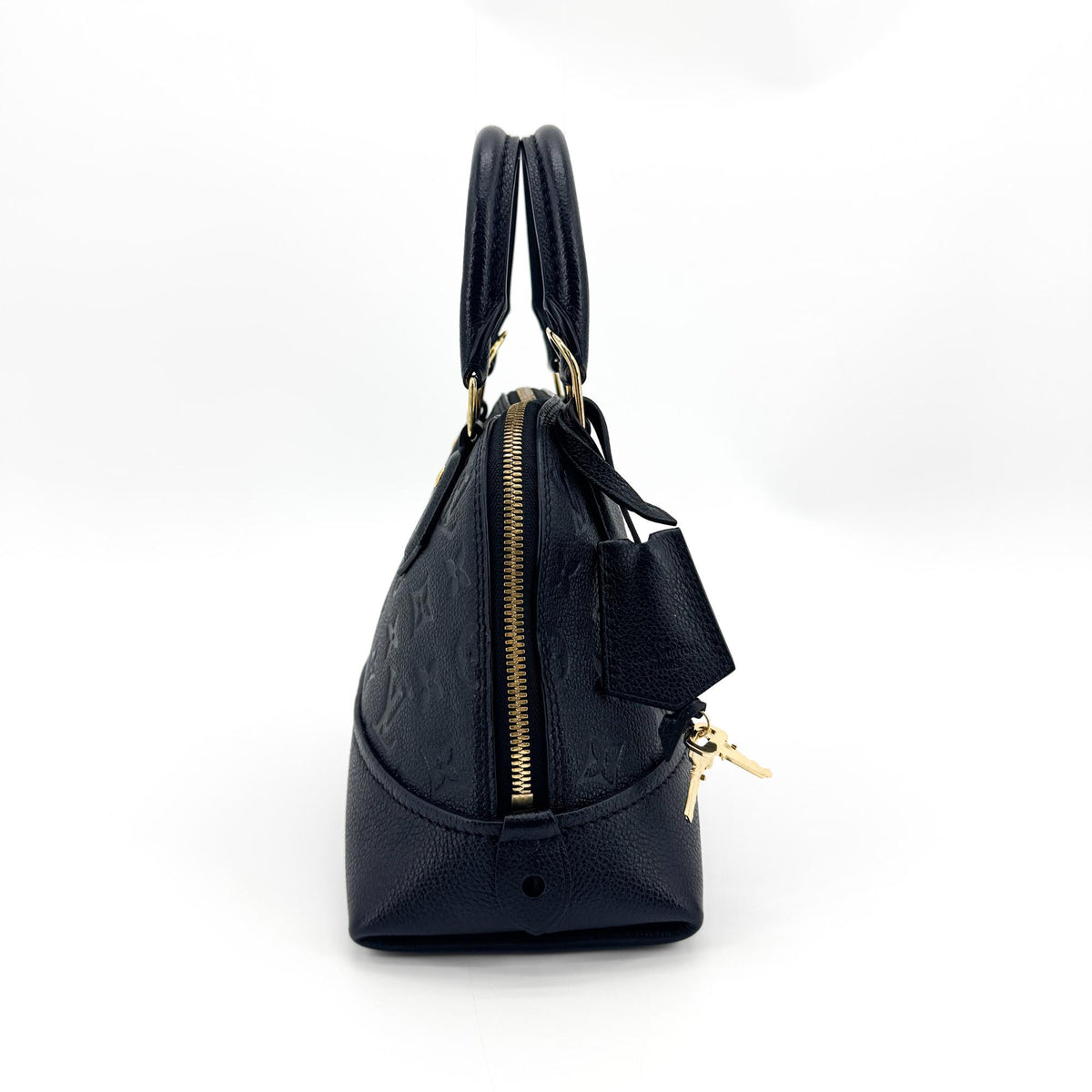 Louis Vuitton Neo Alma Monogram Empreinte Leather Black Leather Handbag (Pre-Owned)